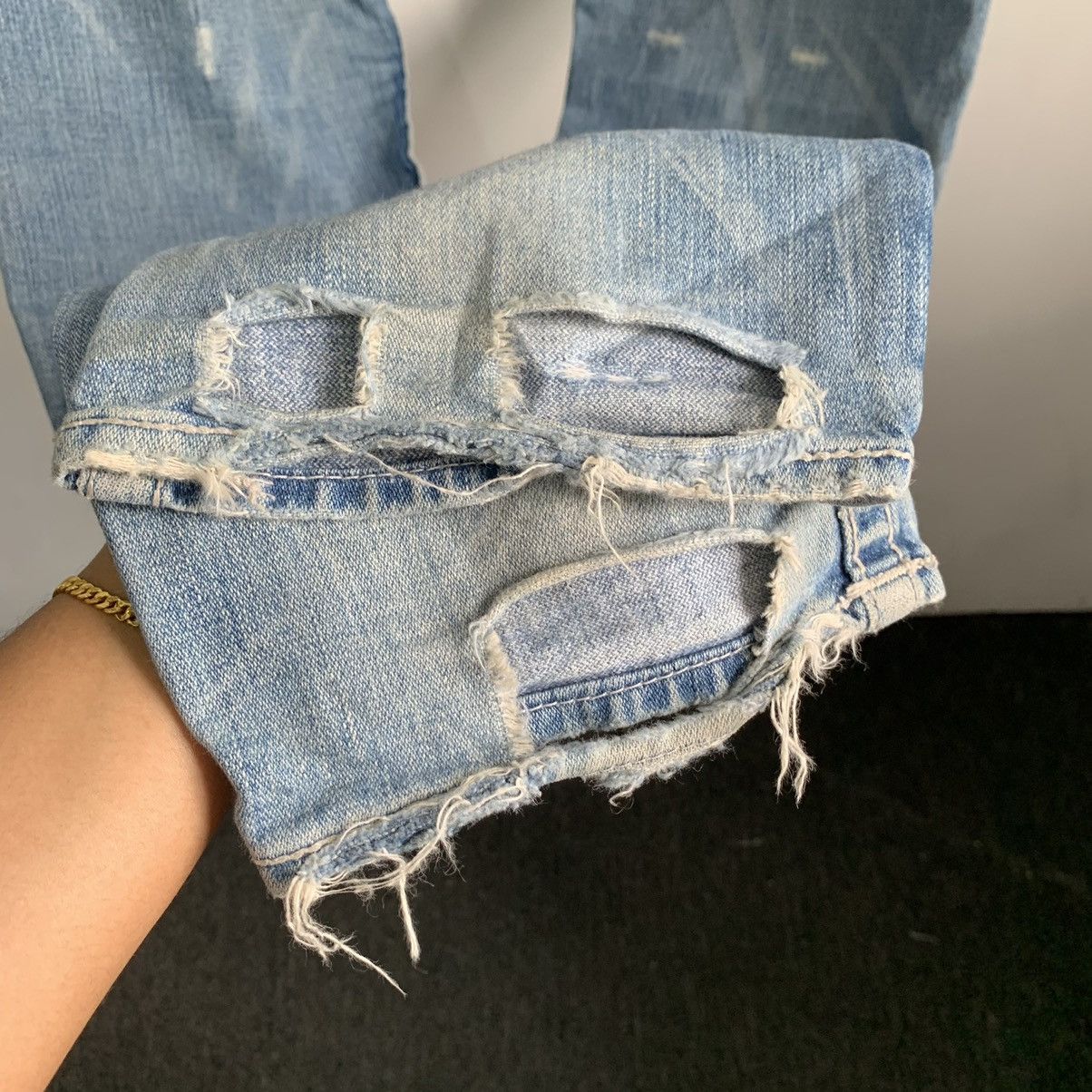 True Religion × Vintage True Religion Distressed Denim Size US 32 / EU 48 - 14 Thumbnail