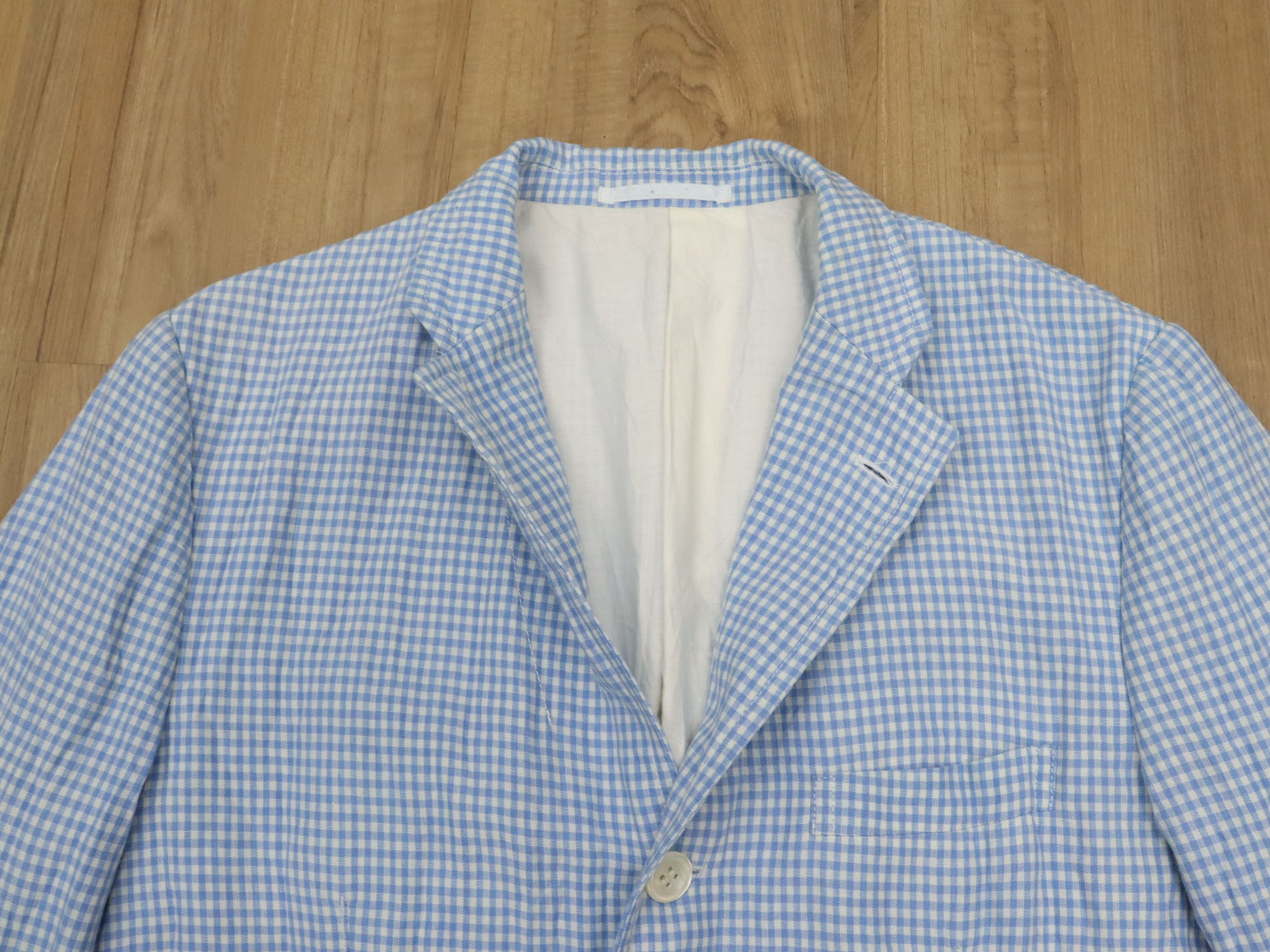 Comme des Garcons CDGH AD2007 Linen/Polyester Grid Jacket Size US M / EU 48-50 / 2 - 6 Thumbnail