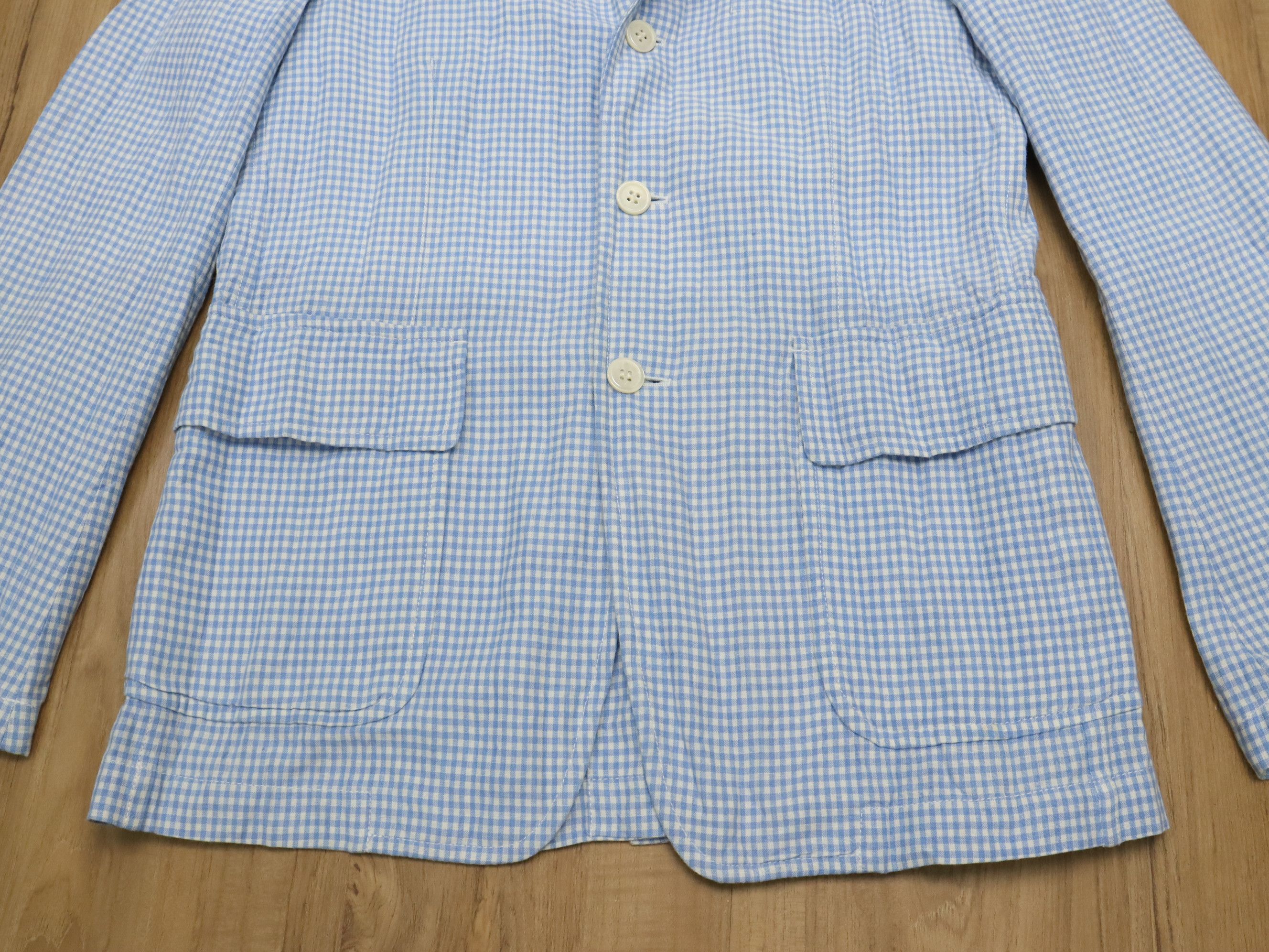 Comme des Garcons CDGH AD2007 Linen/Polyester Grid Jacket Size US M / EU 48-50 / 2 - 14 Thumbnail