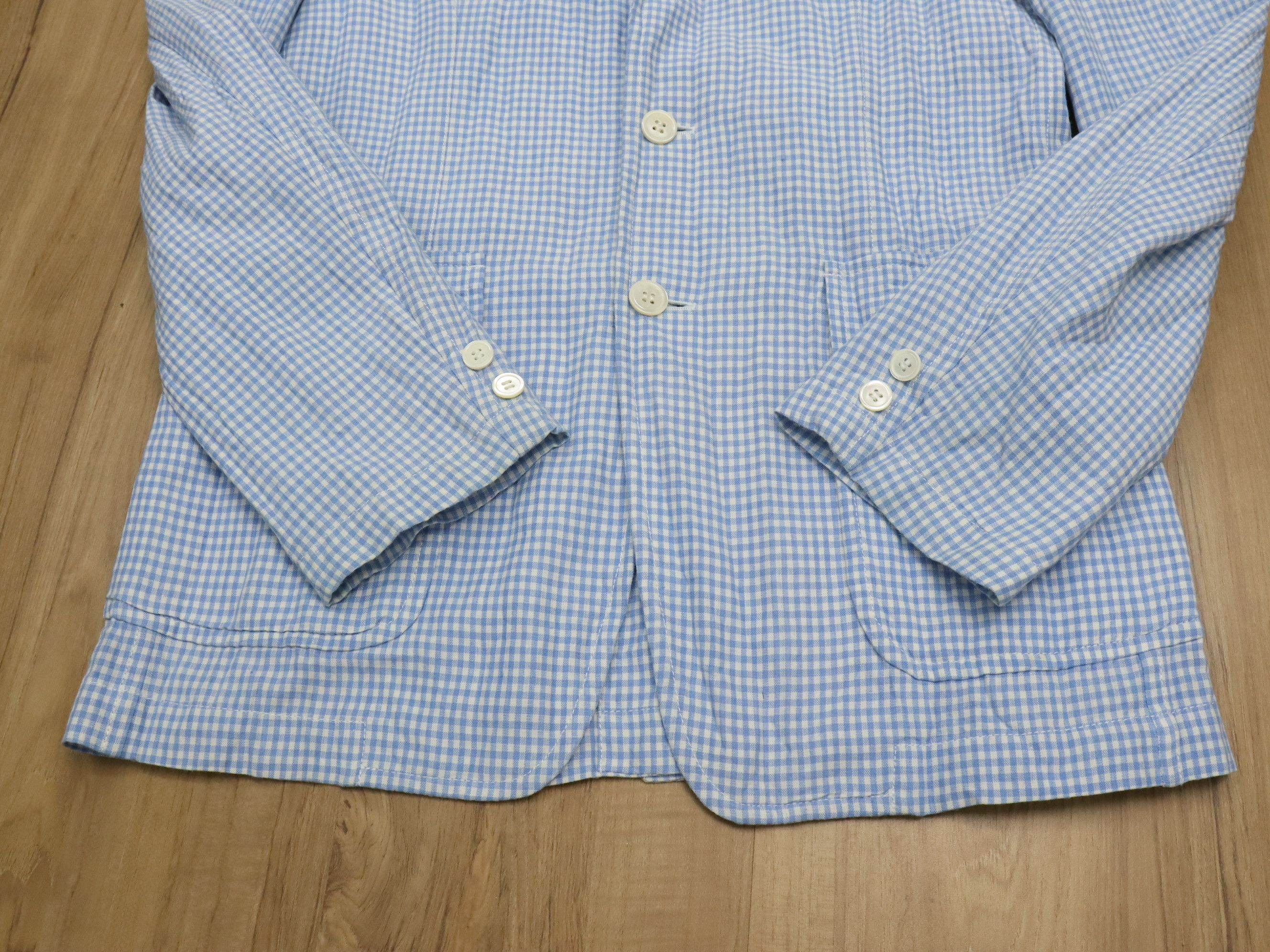 Comme des Garcons CDGH AD2007 Linen/Polyester Grid Jacket Size US M / EU 48-50 / 2 - 15 Thumbnail