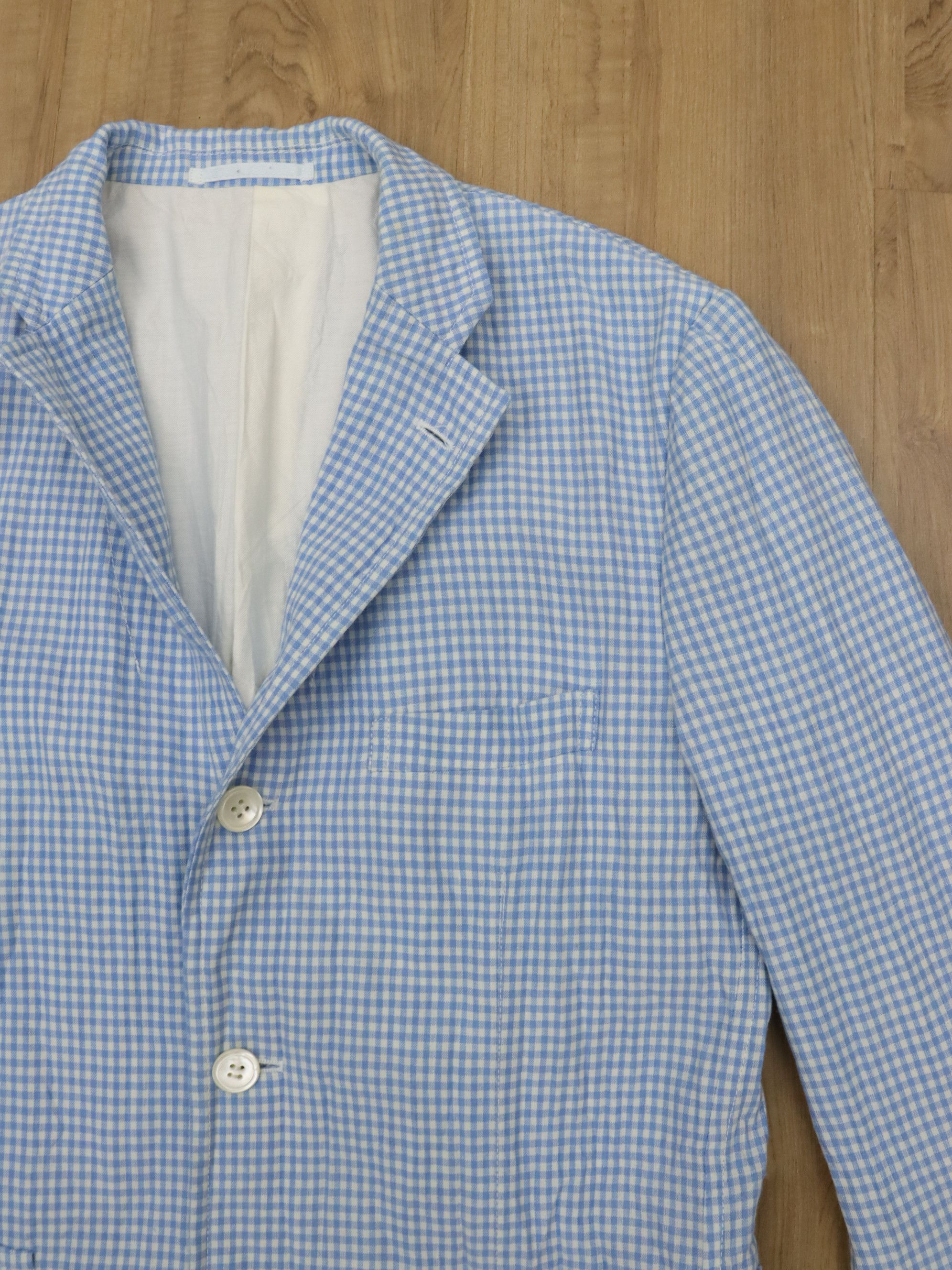 Comme des Garcons CDGH AD2007 Linen/Polyester Grid Jacket Size US M / EU 48-50 / 2 - 7 Thumbnail