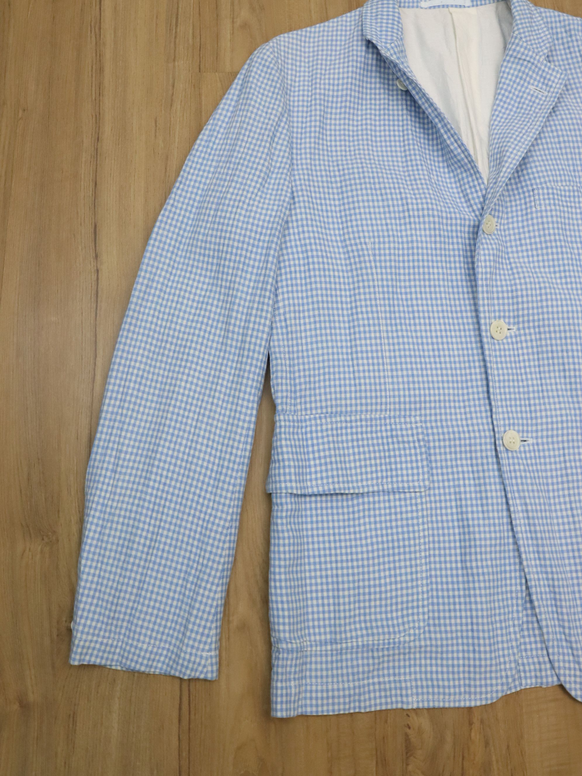 Comme des Garcons CDGH AD2007 Linen/Polyester Grid Jacket Size US M / EU 48-50 / 2 - 11 Thumbnail