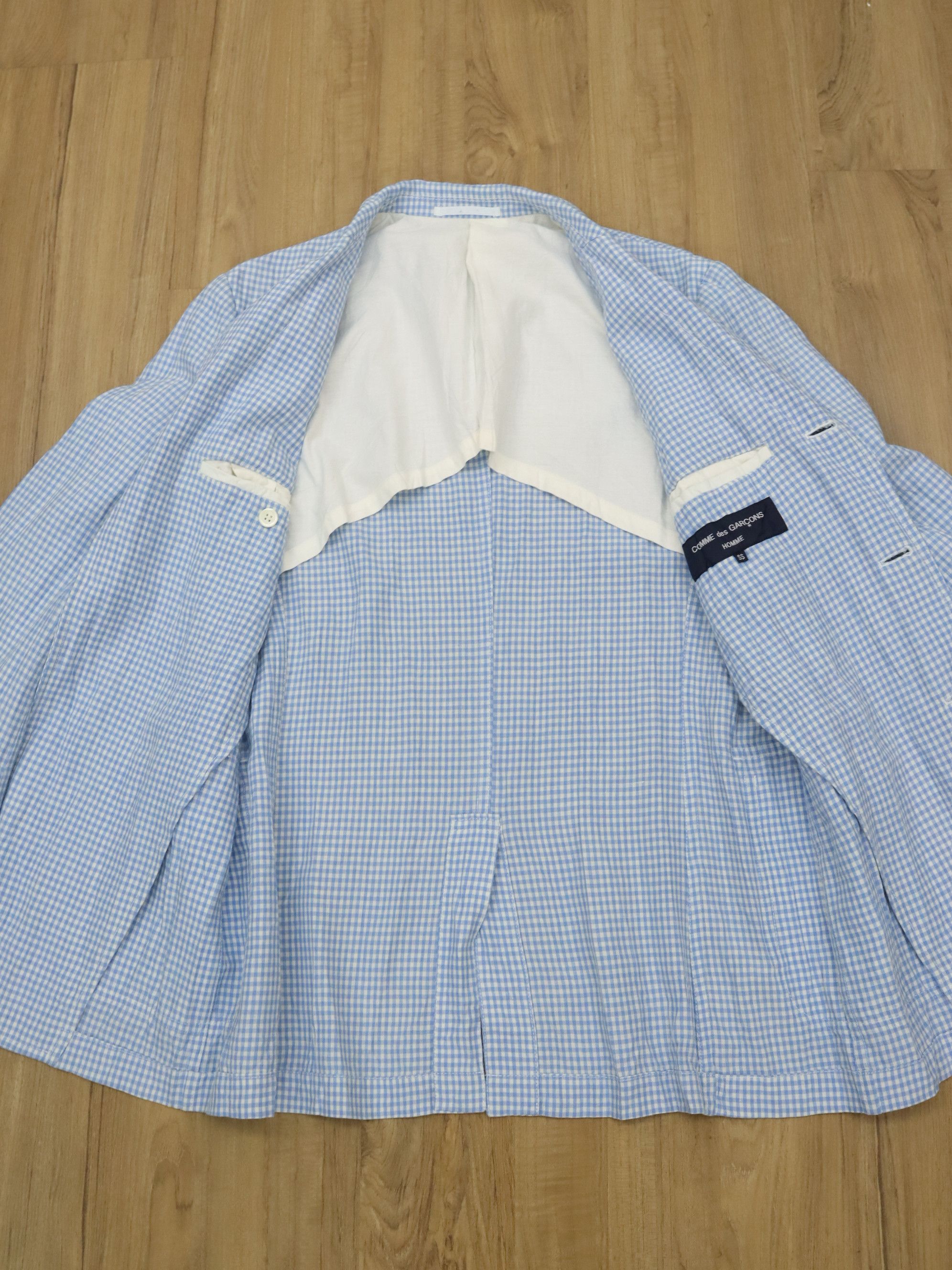 Comme des Garcons CDGH AD2007 Linen/Polyester Grid Jacket Size US M / EU 48-50 / 2 - 13 Thumbnail