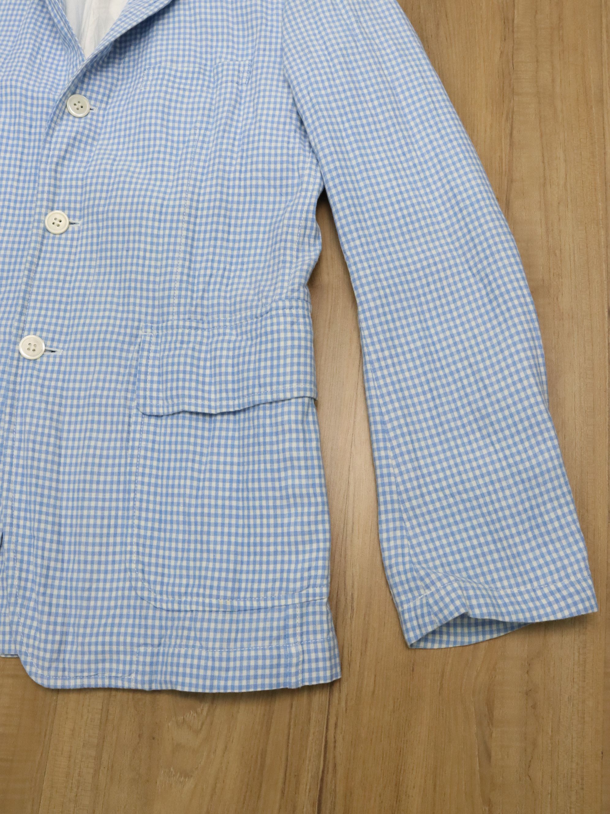 Comme des Garcons CDGH AD2007 Linen/Polyester Grid Jacket Size US M / EU 48-50 / 2 - 12 Thumbnail