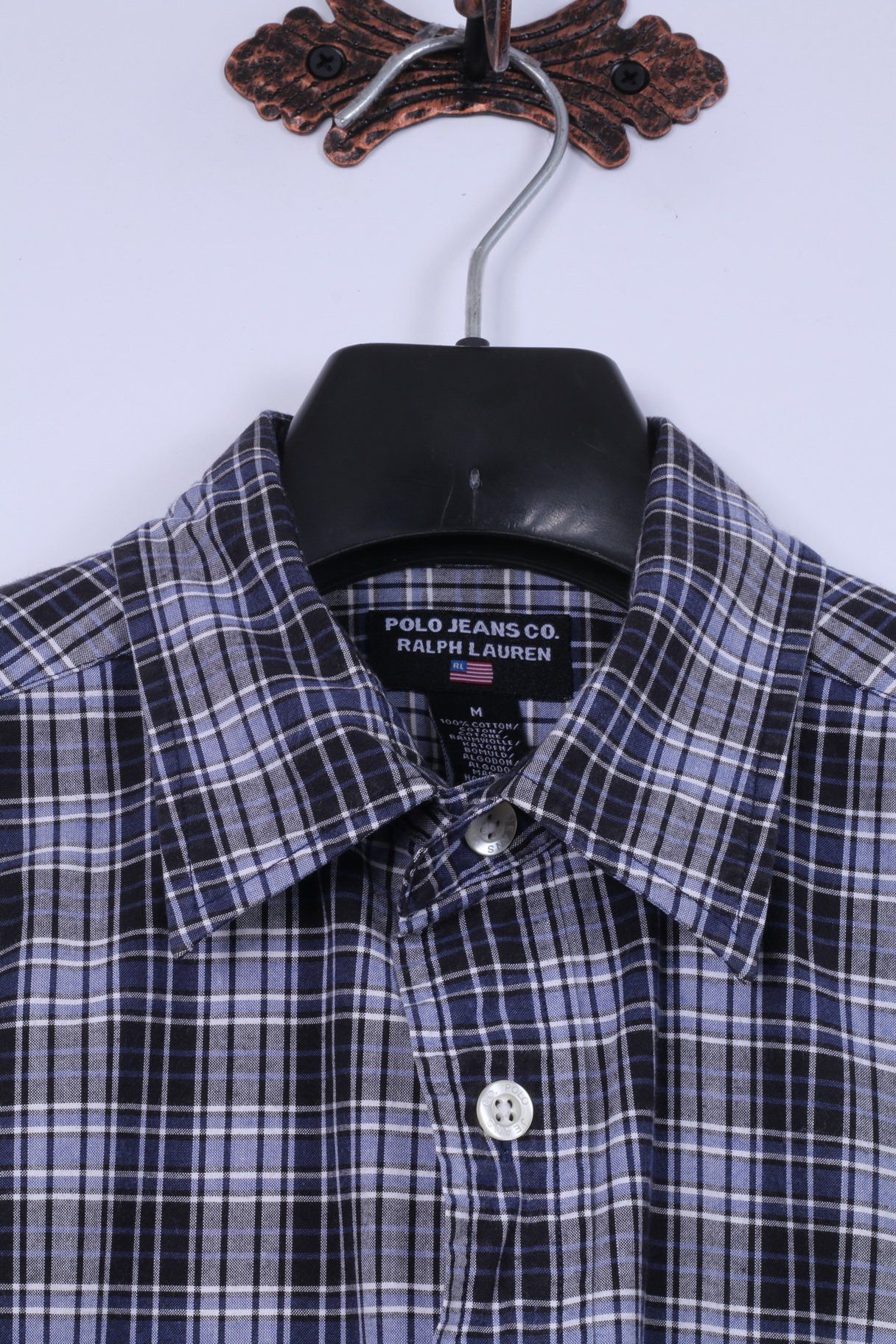 Polo Ralph Lauren Polo Jeans Co Ralph Lauren Mens M Casual Shirt Navy 1858 Size US M / EU 48-50 / 2 - 2 Thumbnail