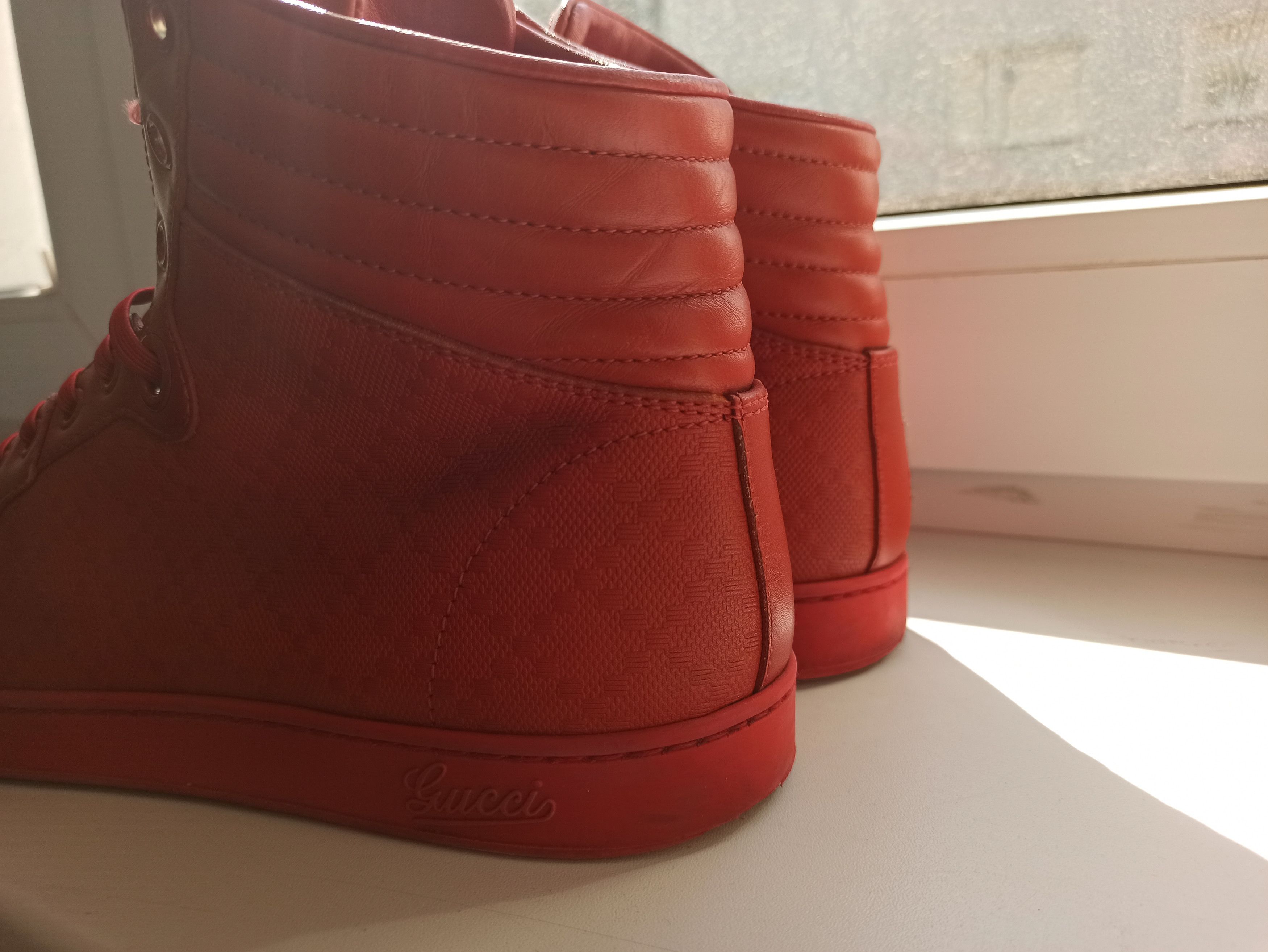 Gucci Gucci Red Leather Shoes Size US 9 / EU 42 - 3 Thumbnail