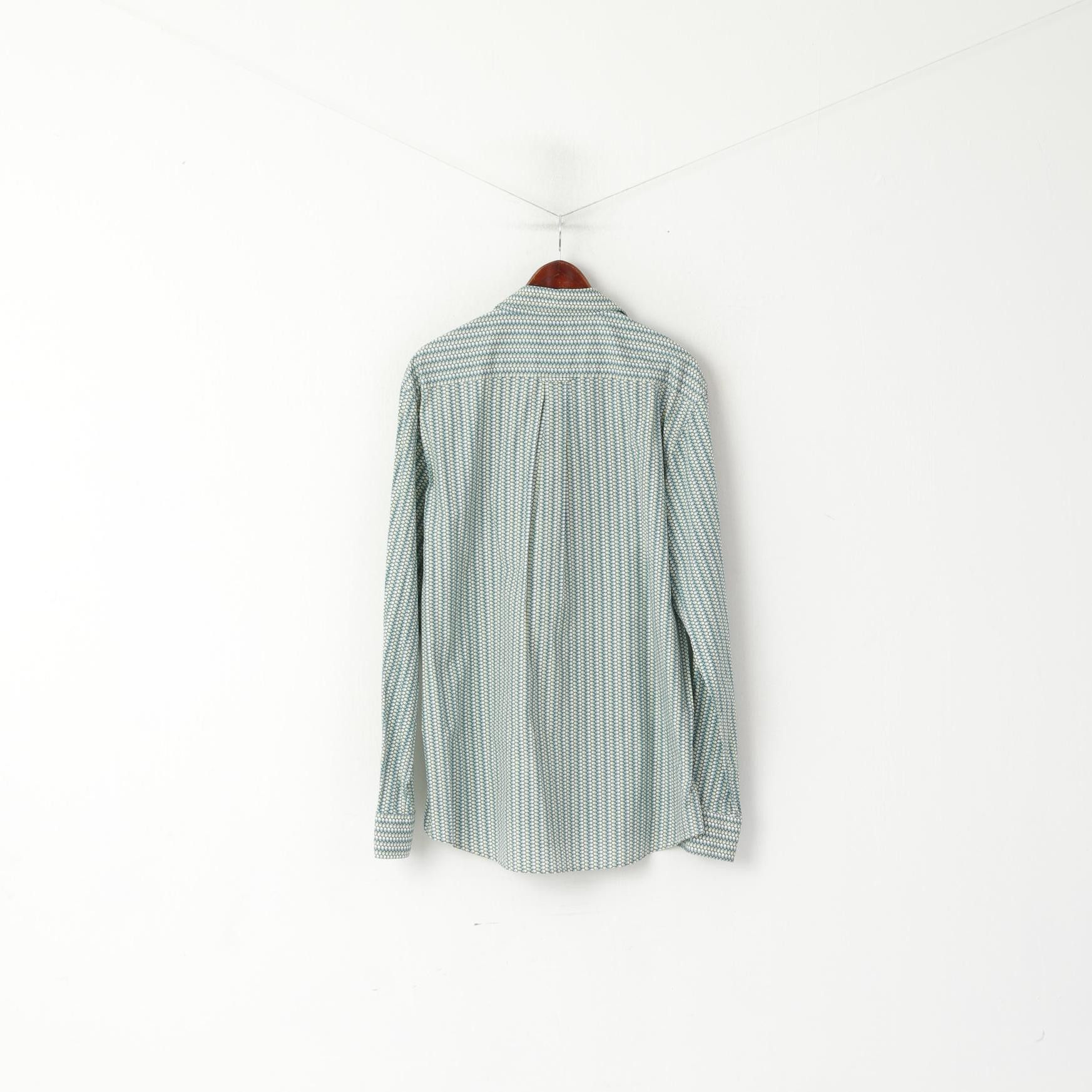 Ellesse Ellesse Italia Men XXL Casual Shirt Green Cotton 2804 Size US XXL / EU 58 / 5 - 7 Thumbnail