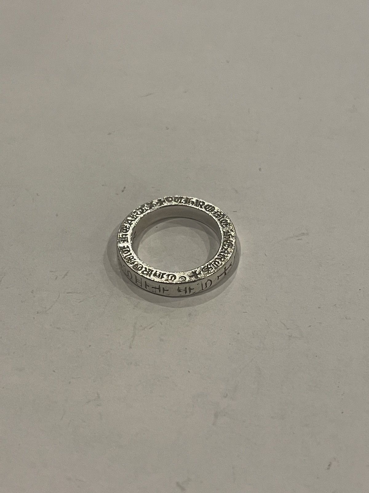 Chrome Hearts RARE Chrome Hearts FUCK YOU Spacer Ring 3mm Size 5 Silver Size ONE SIZE - 2 Thumbnail