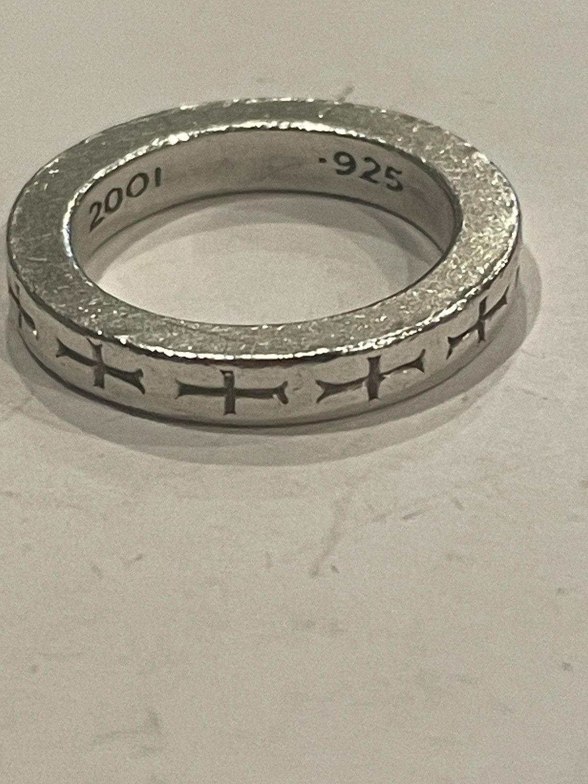 Chrome Hearts RARE Chrome Hearts FUCK YOU Spacer Ring 3mm Size 5 Silver Size ONE SIZE - 5 Thumbnail