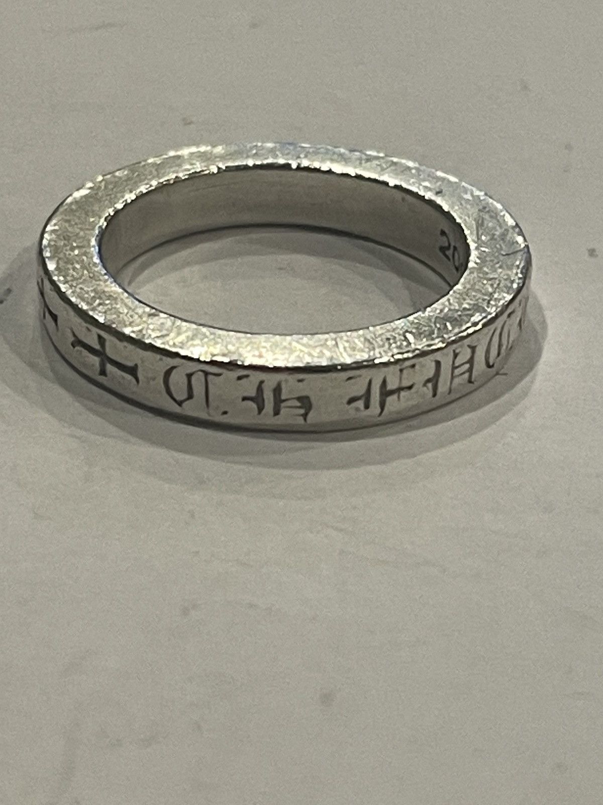 Chrome Hearts RARE Chrome Hearts FUCK YOU Spacer Ring 3mm Size 5 Silver Size ONE SIZE - 3 Thumbnail