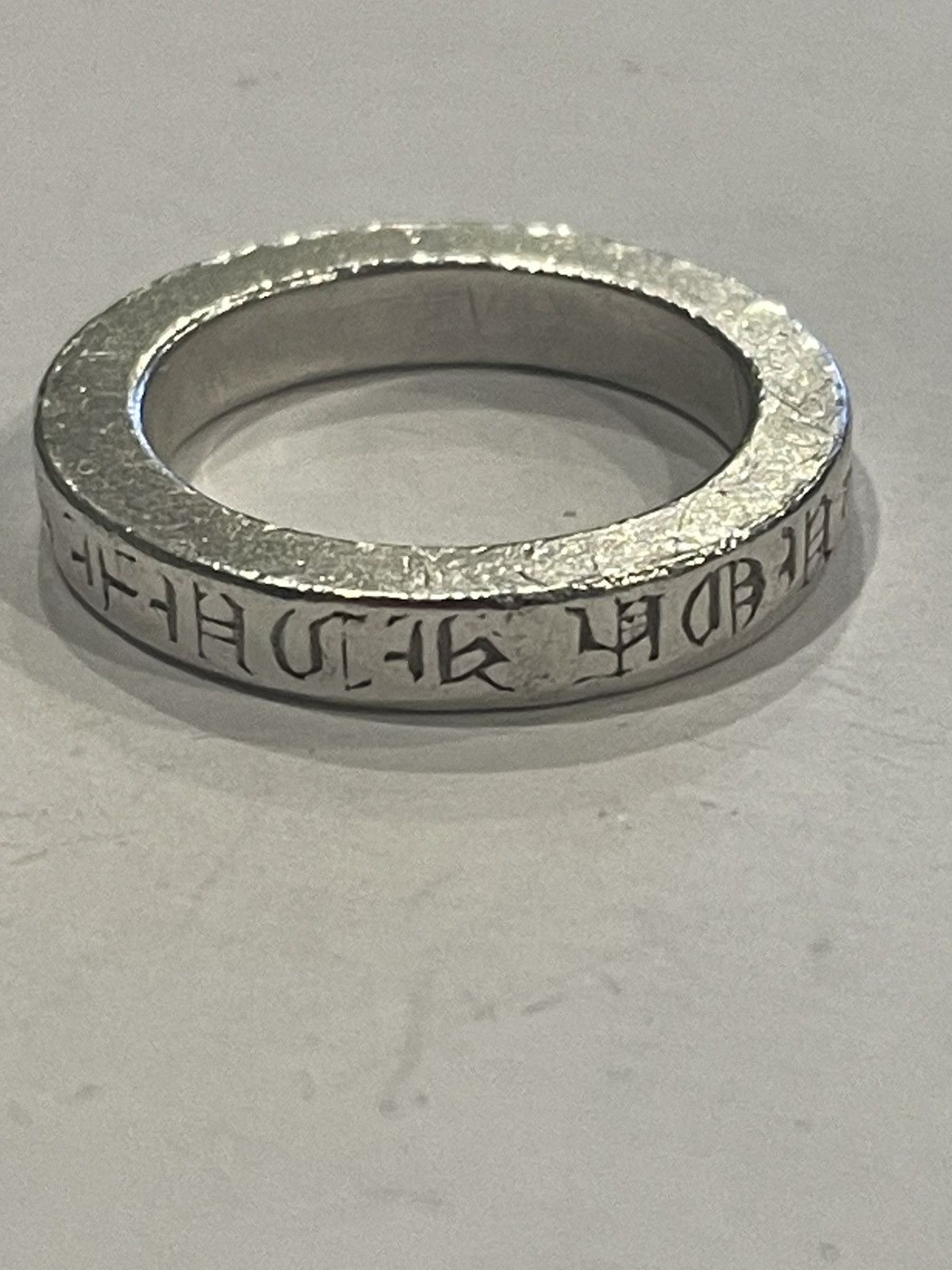 Chrome Hearts RARE Chrome Hearts FUCK YOU Spacer Ring 3mm Size 5 Silver Size ONE SIZE - 4 Thumbnail