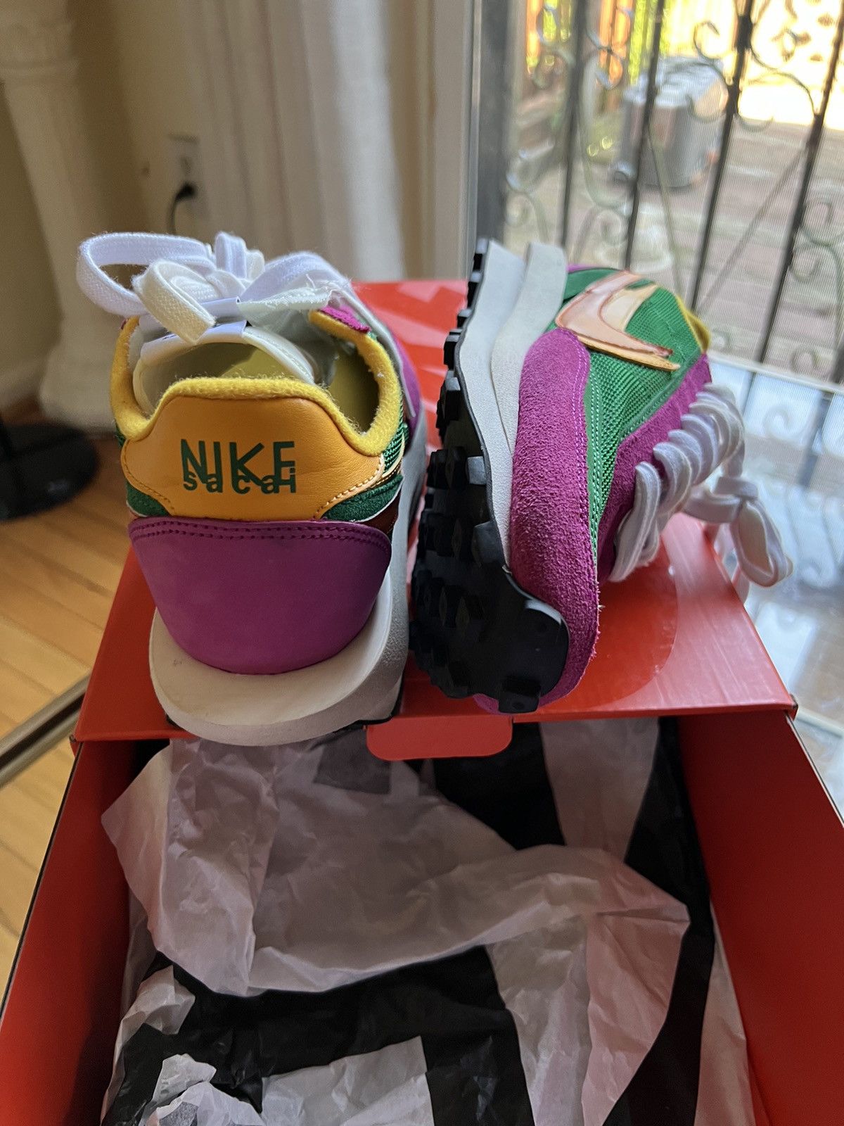 Nike × Sacai Sacai x LDV Waffle Pine Green 2019 Size US 10 / EU 43 - 5 Thumbnail