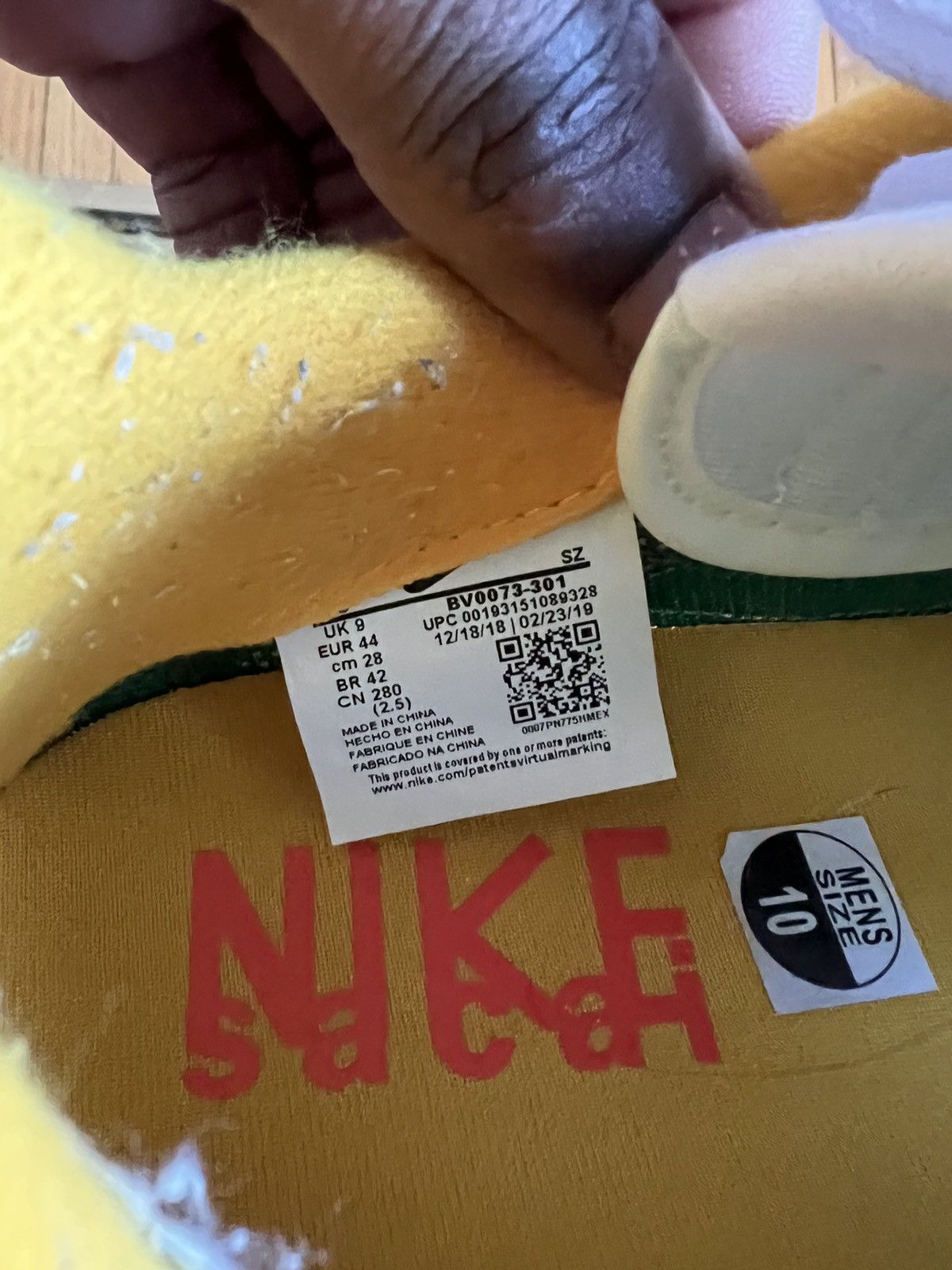 Nike × Sacai Sacai x LDV Waffle Pine Green 2019 Size US 10 / EU 43 - 4 Thumbnail