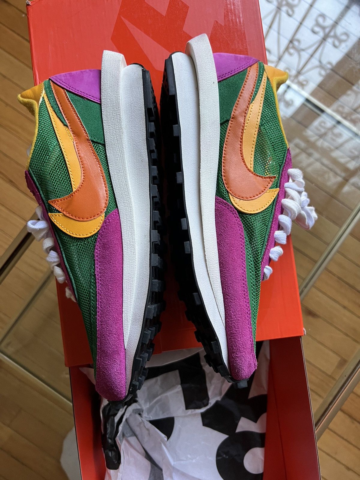 Nike × Sacai Sacai x LDV Waffle Pine Green 2019 Size US 10 / EU 43 - 2 Thumbnail