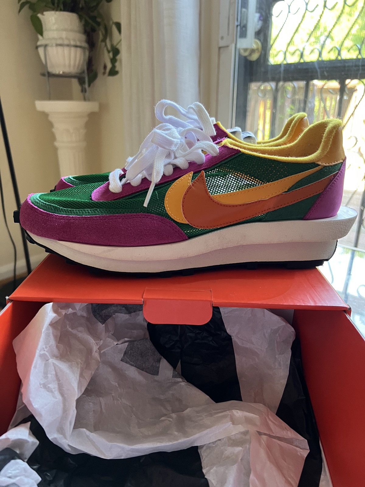 Nike × Sacai Sacai x LDV Waffle Pine Green 2019 Size US 10 / EU 43 - 8 Thumbnail
