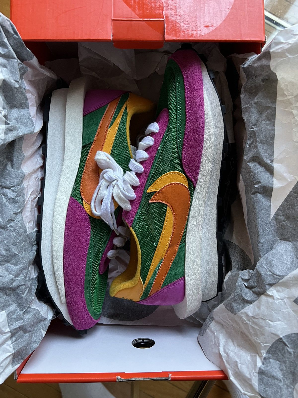 Nike × Sacai Sacai x LDV Waffle Pine Green 2019 Size US 10 / EU 43 - 12 Thumbnail