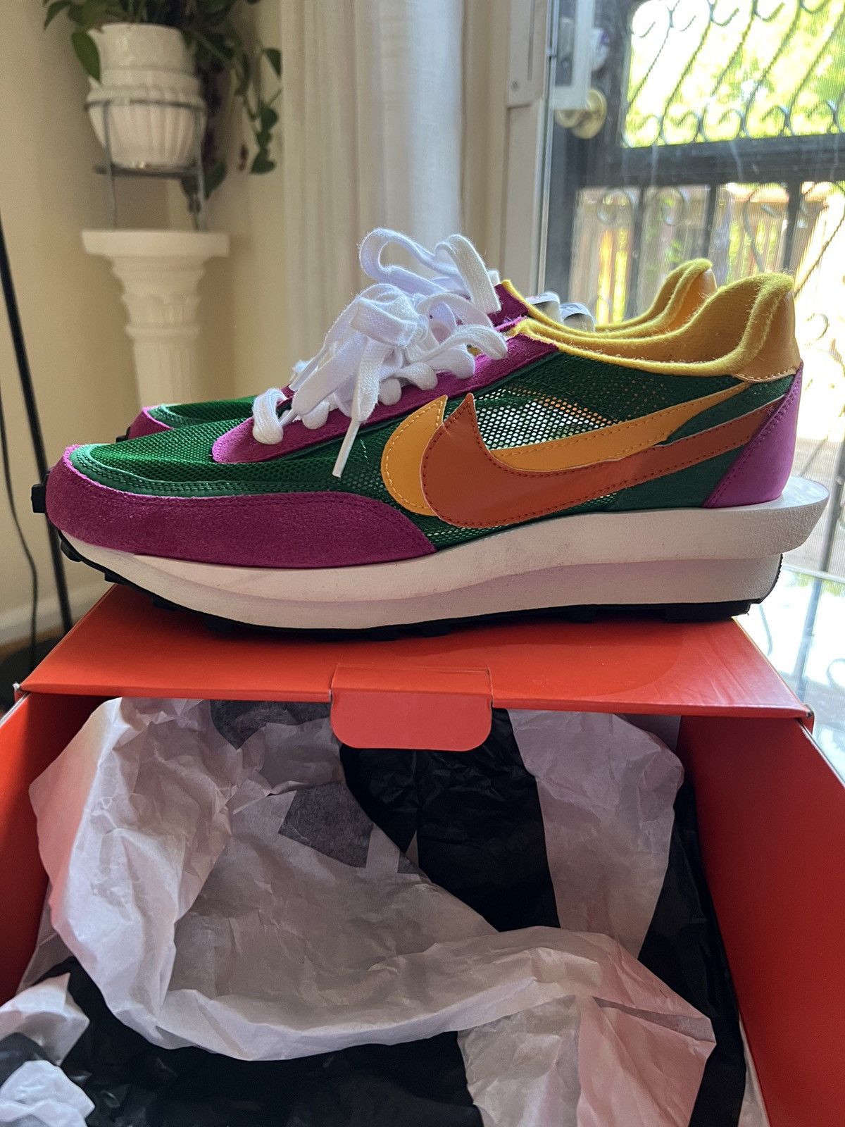 Nike × Sacai Sacai x LDV Waffle Pine Green 2019 Size US 10 / EU 43 - 7 Thumbnail