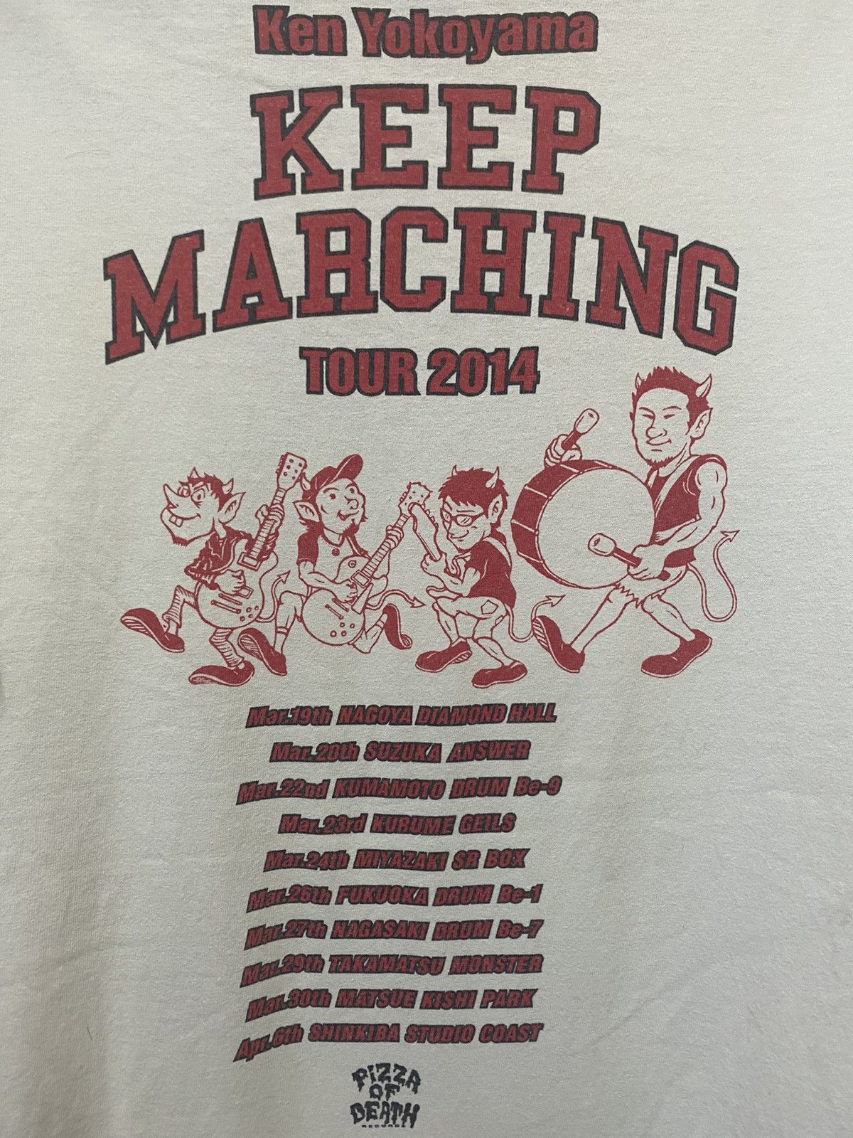 Band Tees × Japanese Brand × Vintage Ken Yokoyama Pizza Of Death