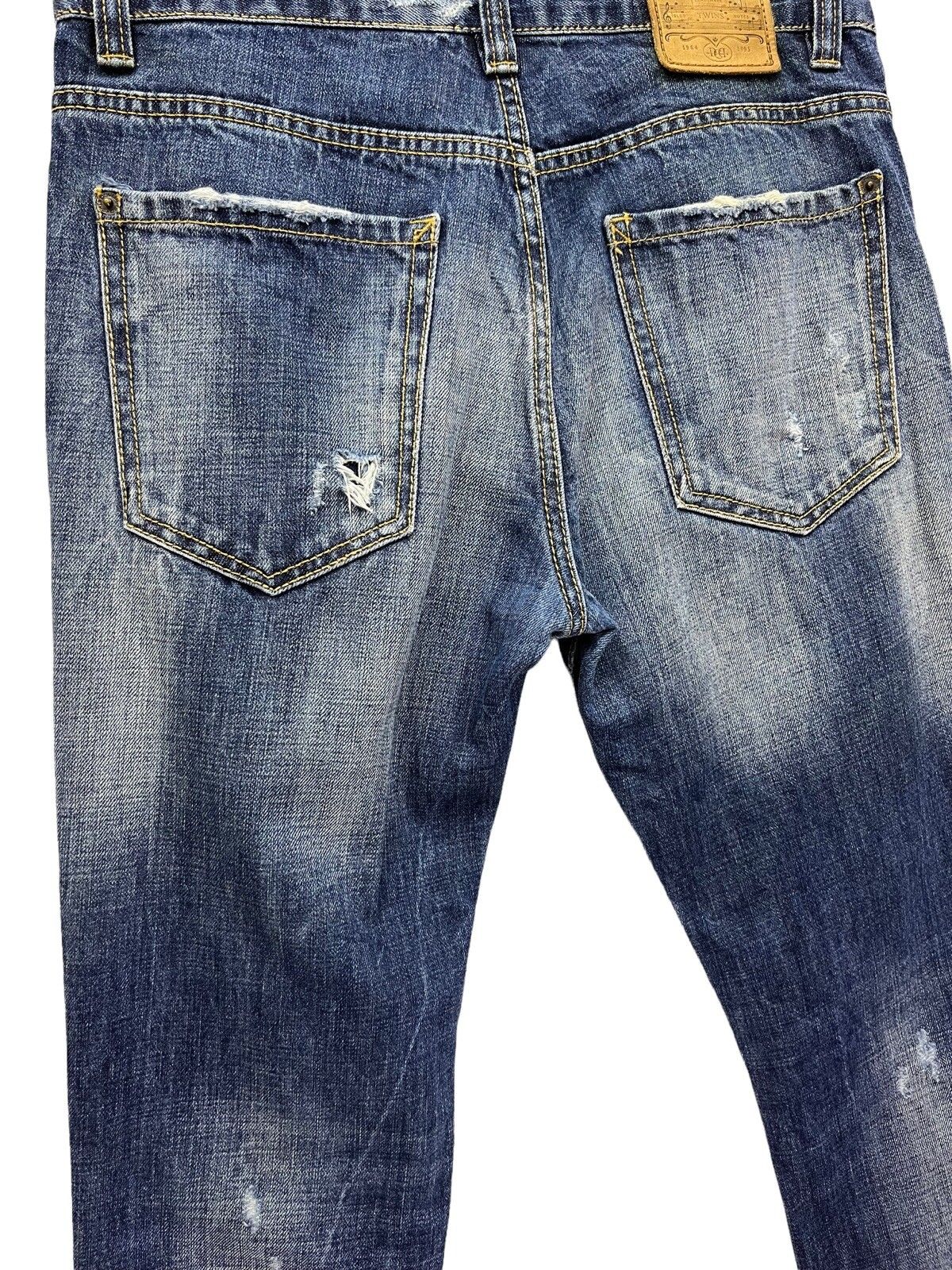 Vintage 🔥DSQUARED Grunge Distressed Patchwork Slim Fit Jeans Size US 30 / EU 46 - 11 Thumbnail
