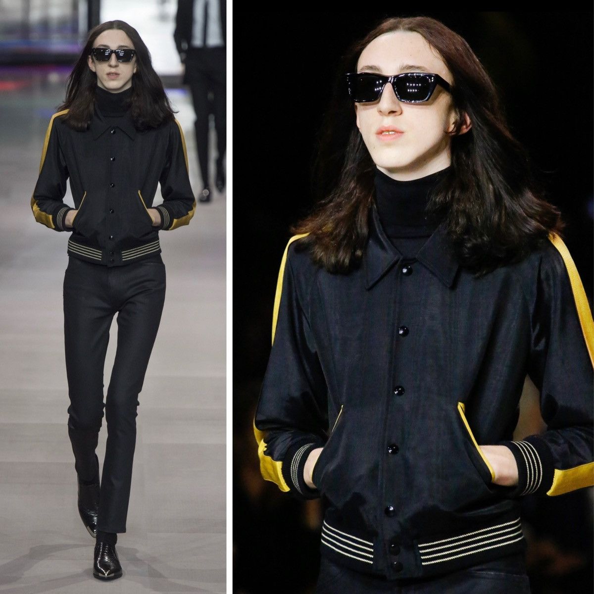 Celine × Hedi Slimane 19SS Christian Marclay Bi-Color Teddy Jacket sz46 Size US S / EU 44-46 / 1 - 9 Thumbnail