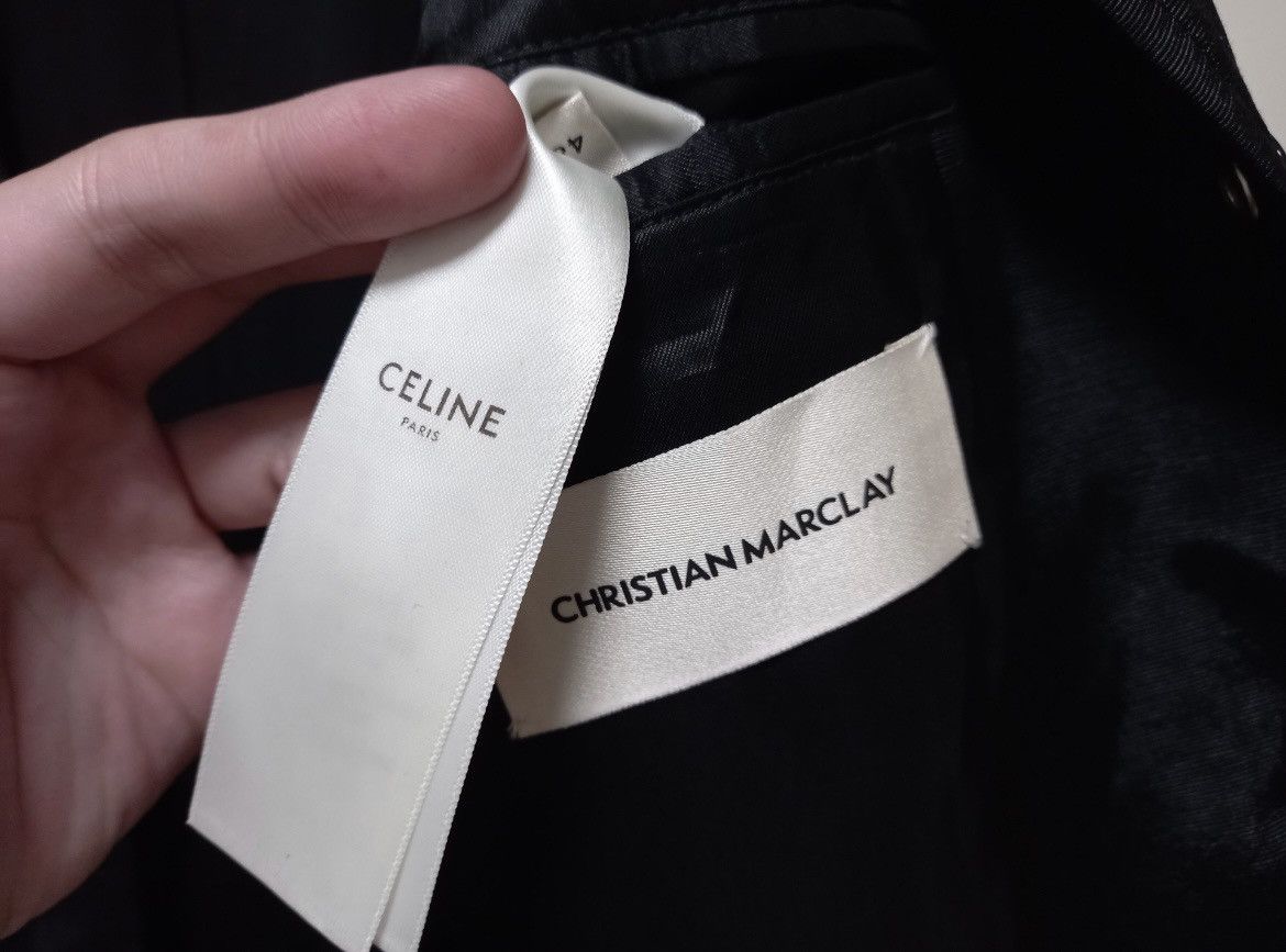 Celine × Hedi Slimane 19SS Christian Marclay Bi-Color Teddy Jacket sz46 Size US S / EU 44-46 / 1 - 8 Thumbnail