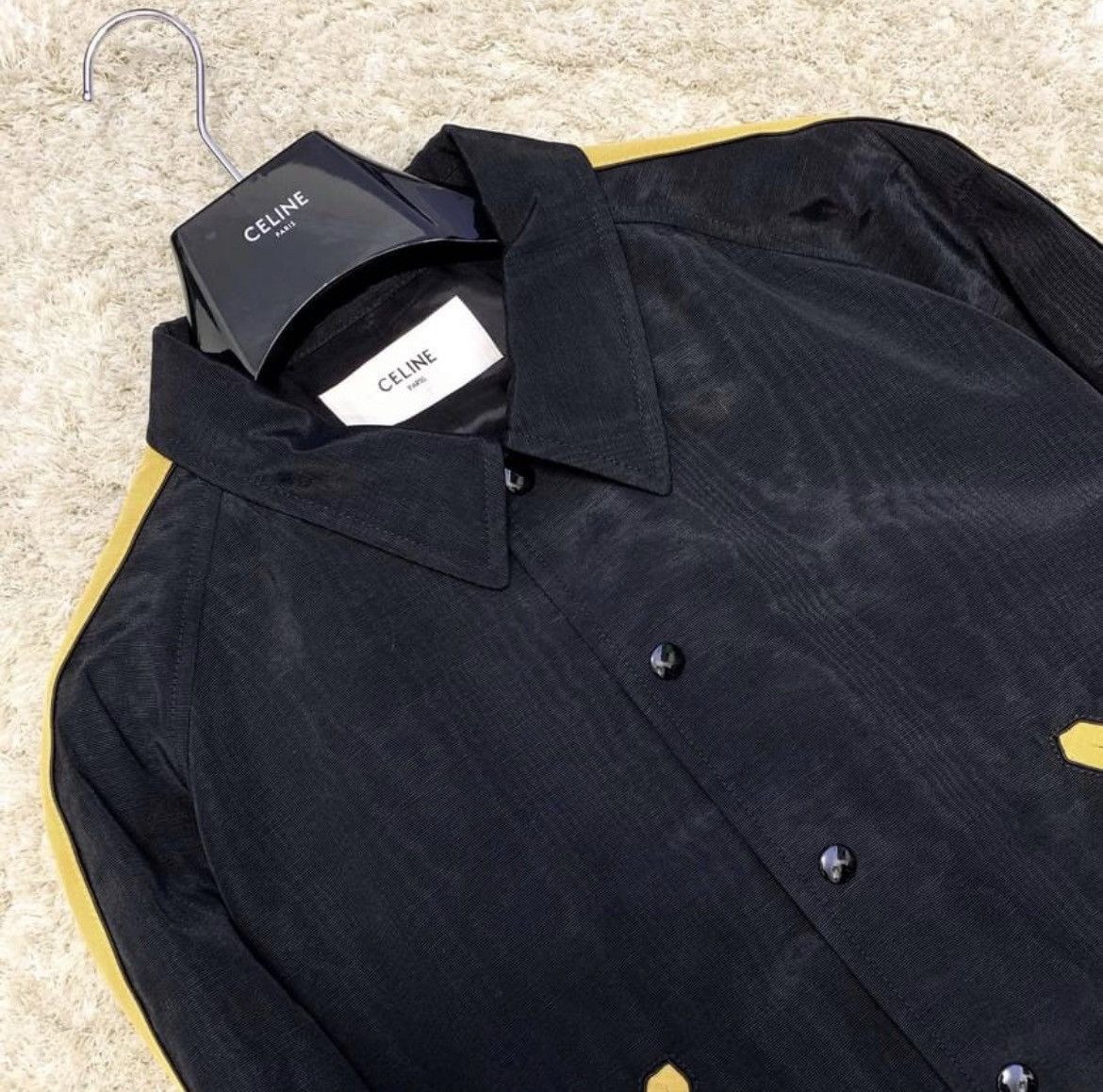 Celine × Hedi Slimane 19SS Christian Marclay Bi-Color Teddy Jacket sz46 Size US S / EU 44-46 / 1 - 4 Thumbnail