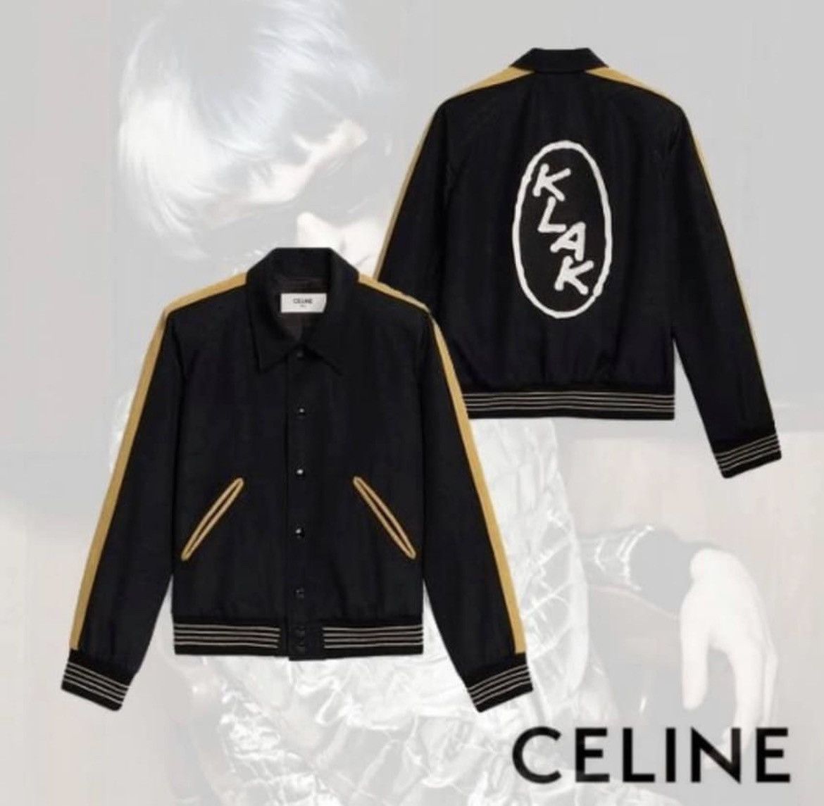 Celine × Hedi Slimane 19SS Christian Marclay Bi-Color Teddy Jacket sz46 Size US S / EU 44-46 / 1 - 10 Thumbnail