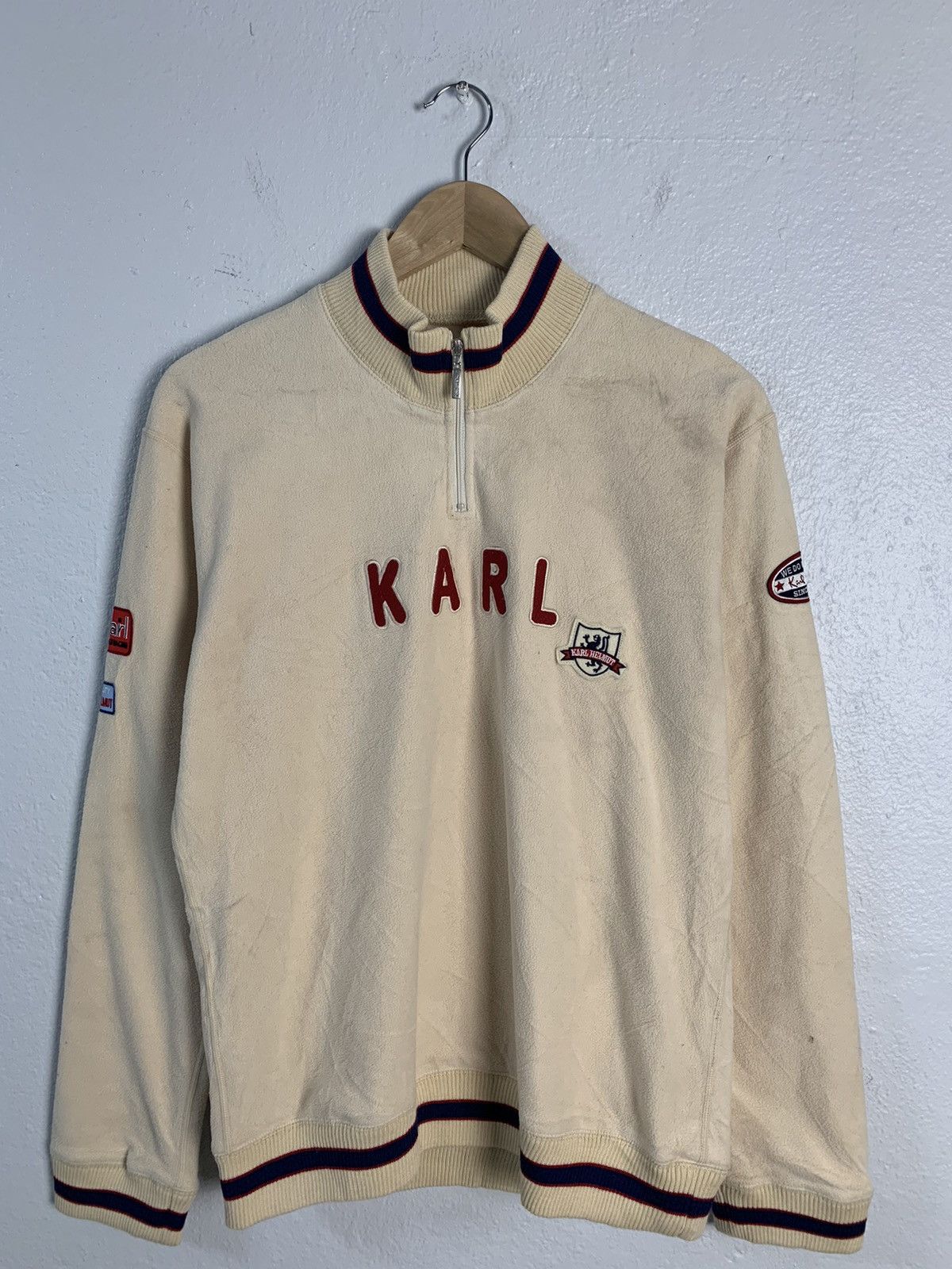 image of Karl Helmut Sweater in Cream, Men's (Size Medium)