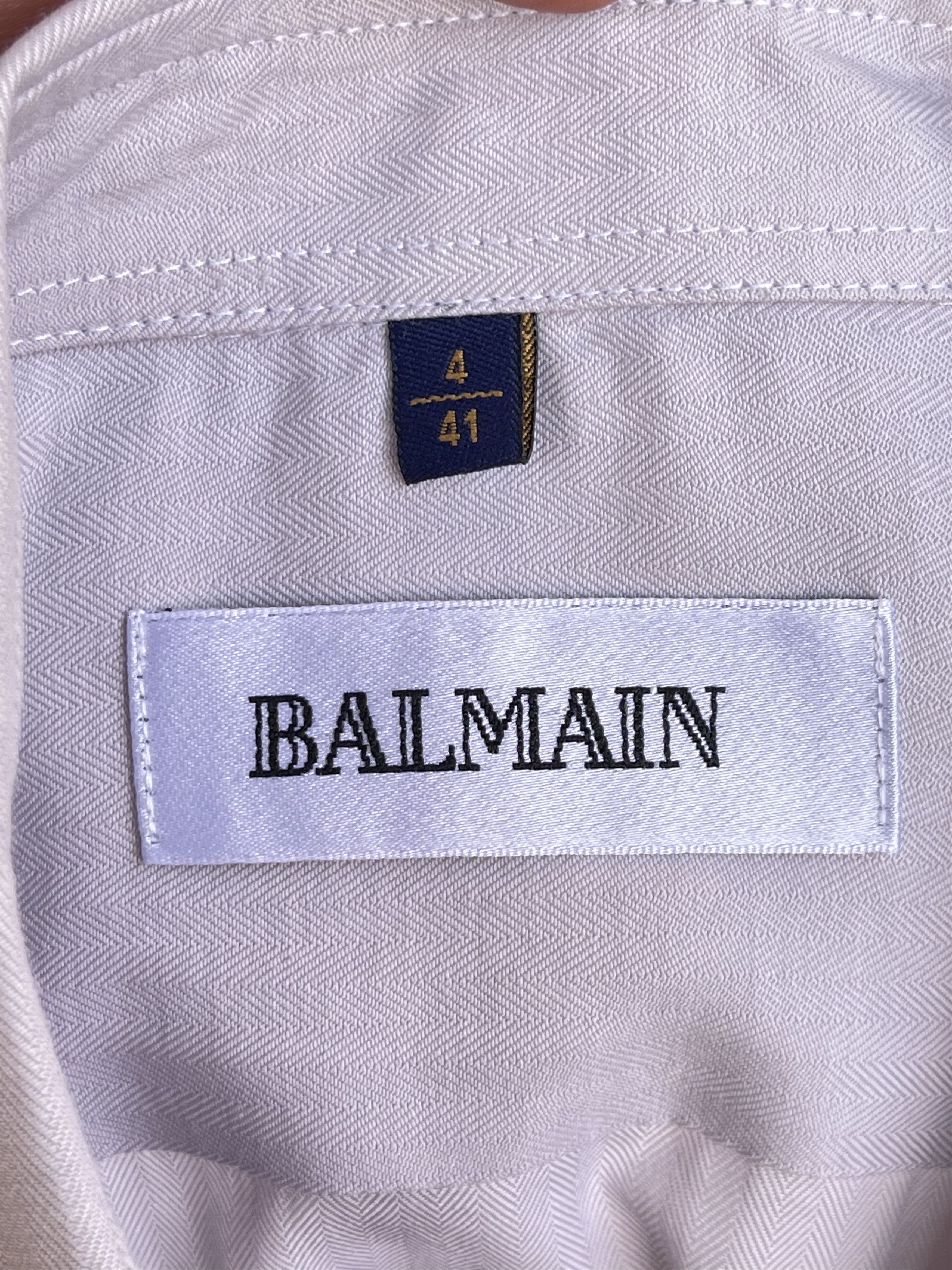 Balmain 🔥beige Grey Balmain classic shirt size L luxury Size US L / EU 52-54 / 3 - 7 Thumbnail