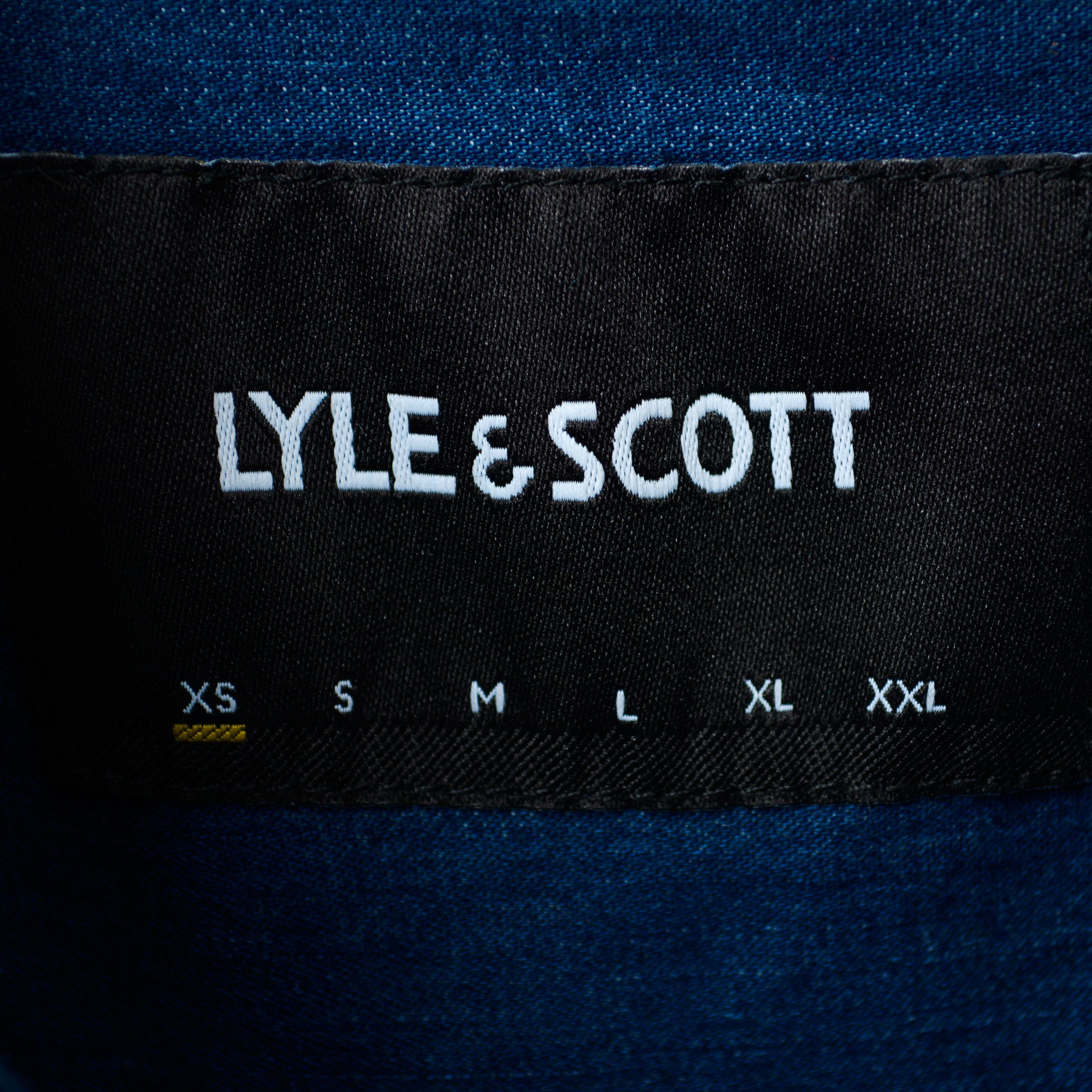Lyle & Scott Casual Shirt Navy Long Sleeved Top Formal Denim Button Up Size US XS / EU 42 / 0 - 2 Thumbnail