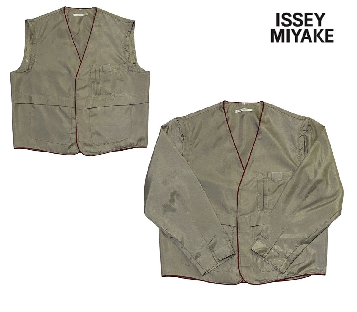Issey Miyake Issey Miyake Design Lab Studio Light Jacket 2 in 1 Size US M / EU 48-50 / 2 - 1 Thumbnail