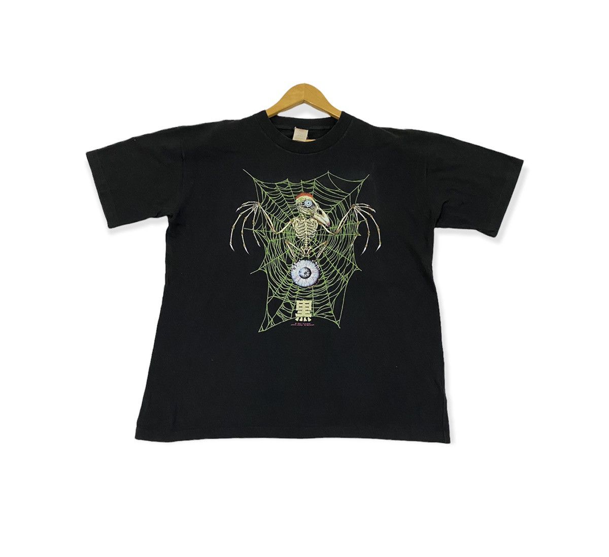 Vintage vintage 1990 PUSHEAD artwork drawing rock promo t-shirts Size US XL / EU 56 / 4 - 1 Thumbnail