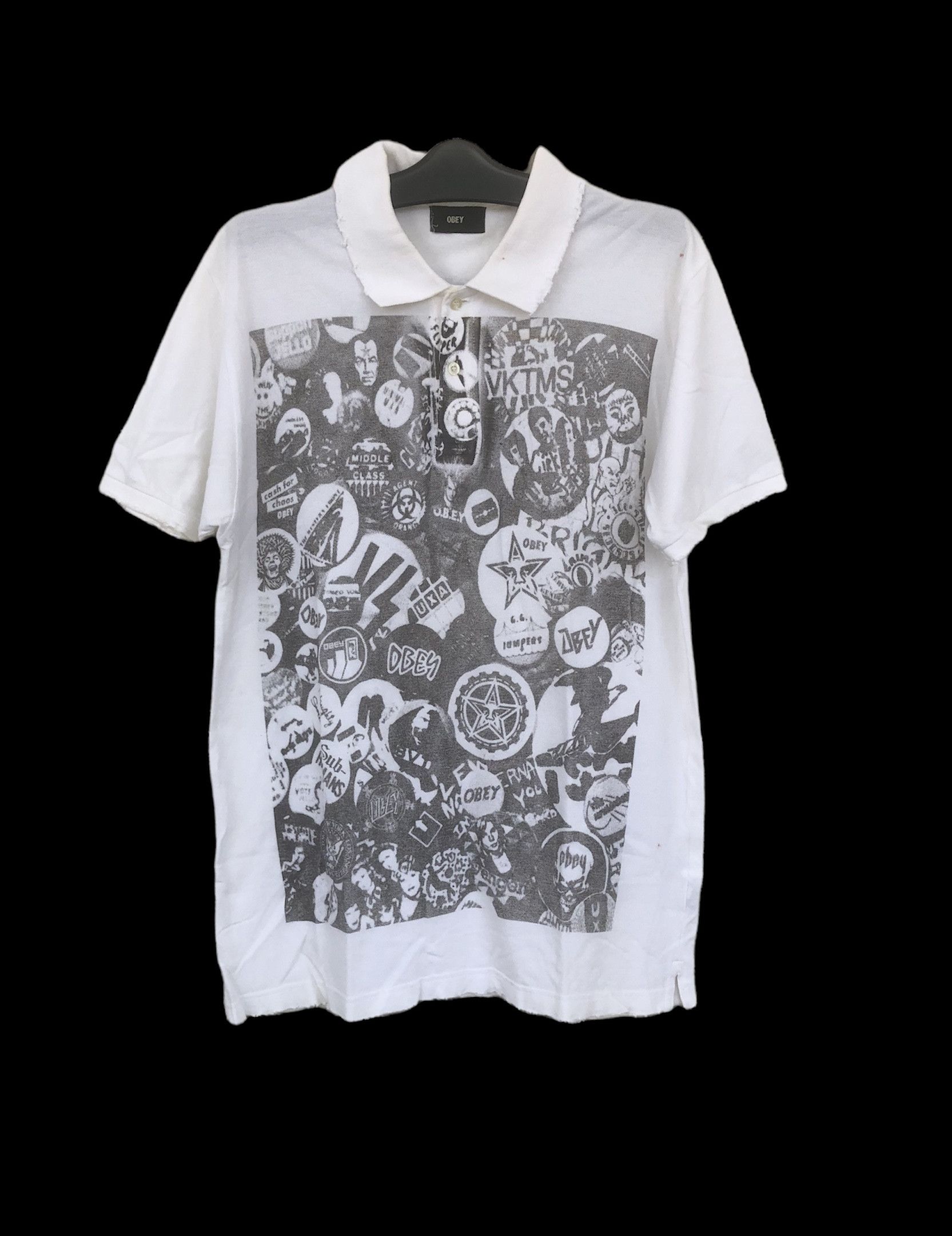 Obey × Streetwear × Vintage Vintage Rare Obey Punk Rock Band Design ...