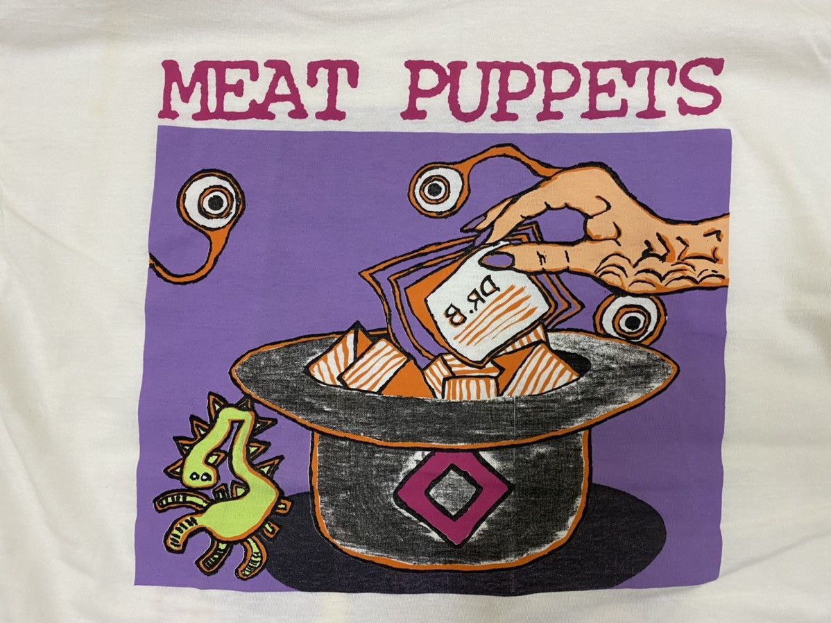 Vintage vintage 1990 MEAT PUPPETS grunge rock album promo t-shirts Size US XL / EU 56 / 4 - 6 Thumbnail