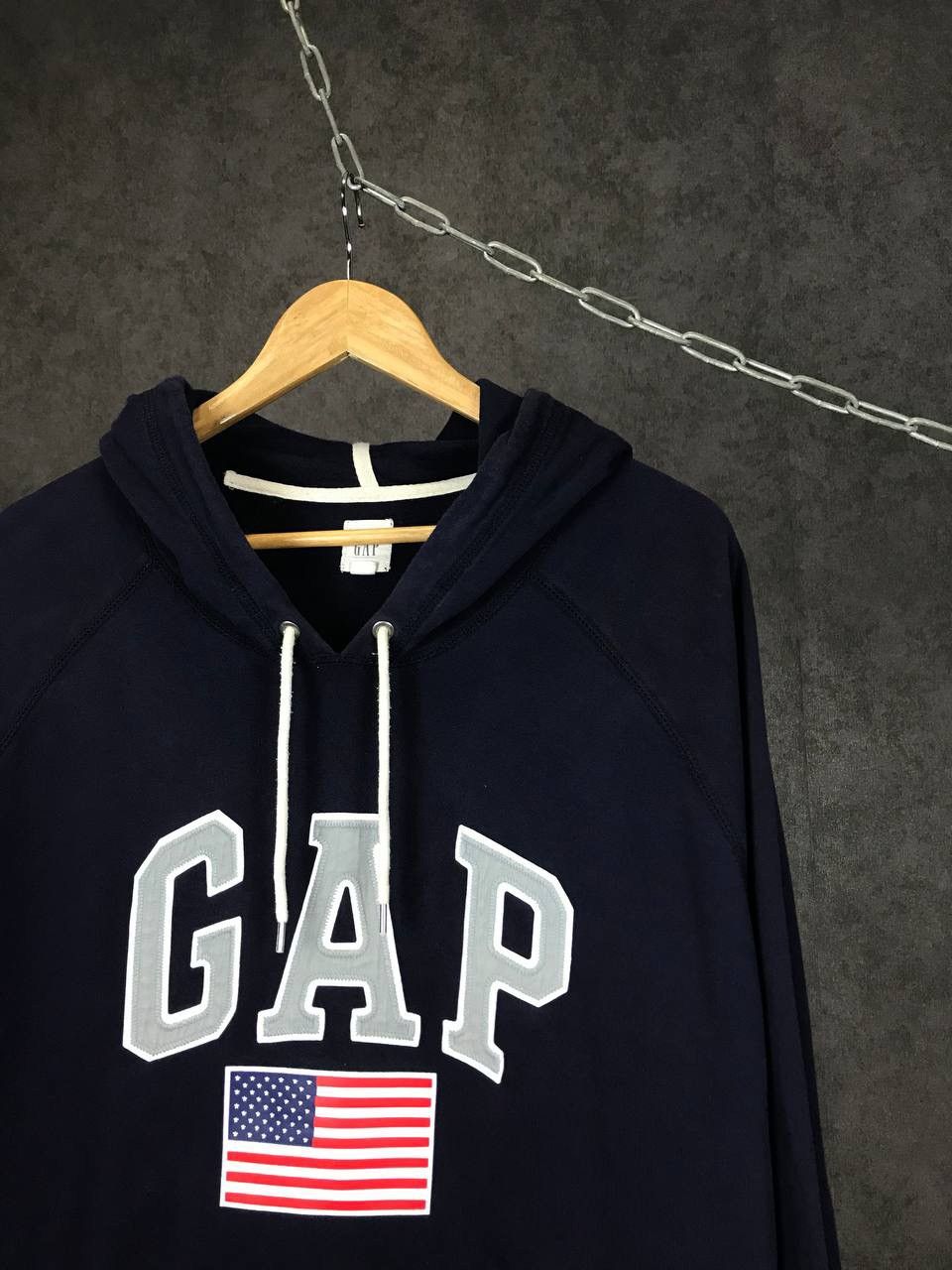 Gap GAP USA flag streetwear hoodie Size US XL / EU 56 / 4 - 2 Thumbnail