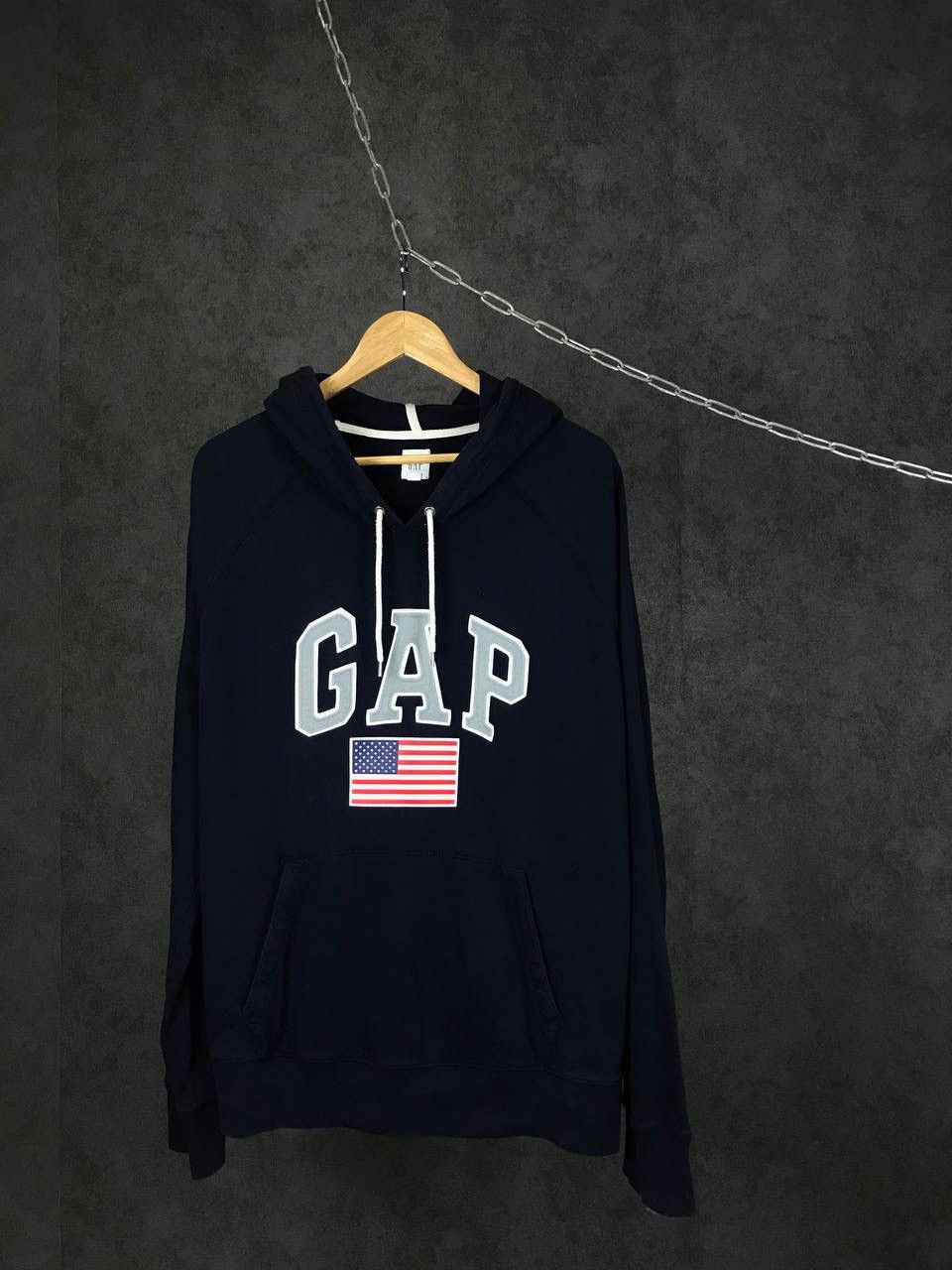 Gap GAP USA flag streetwear hoodie Size US XL / EU 56 / 4 - 1 Thumbnail