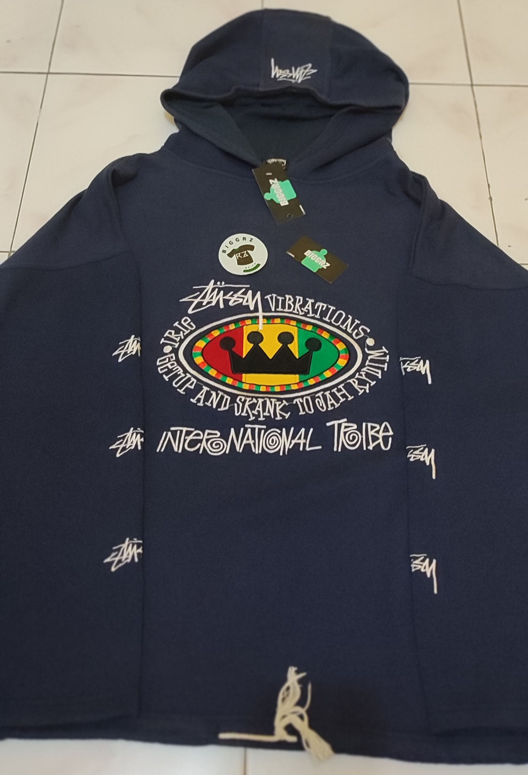 Stussy STUSSY Vibrations Feelin Irie Rasta Hoodie Sweater | Grailed