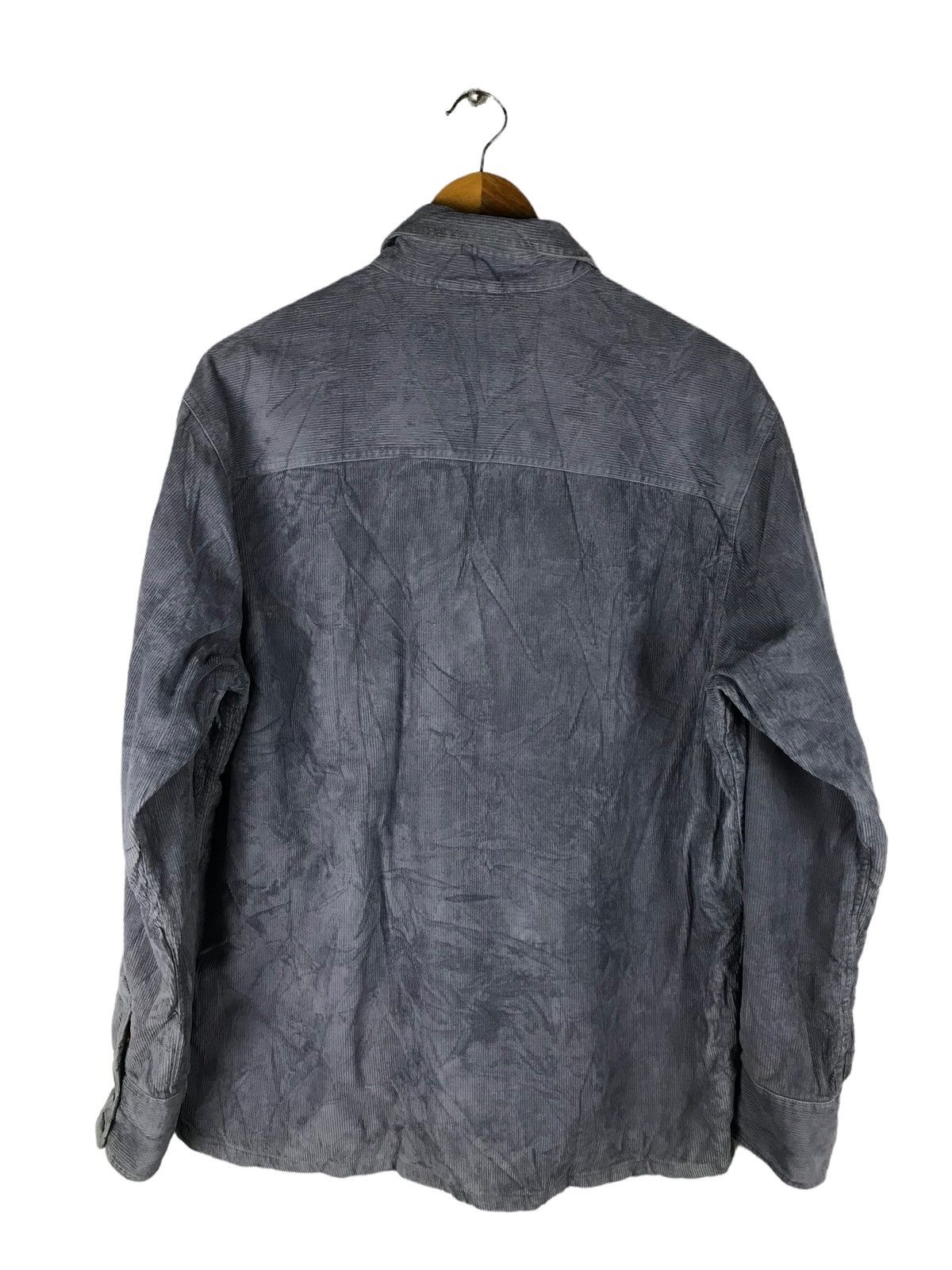Timberland Vintage 90s Timberland Corduroy Work Shirt Jacket Gray Line Size US L / EU 52-54 / 3 - 2 Thumbnail