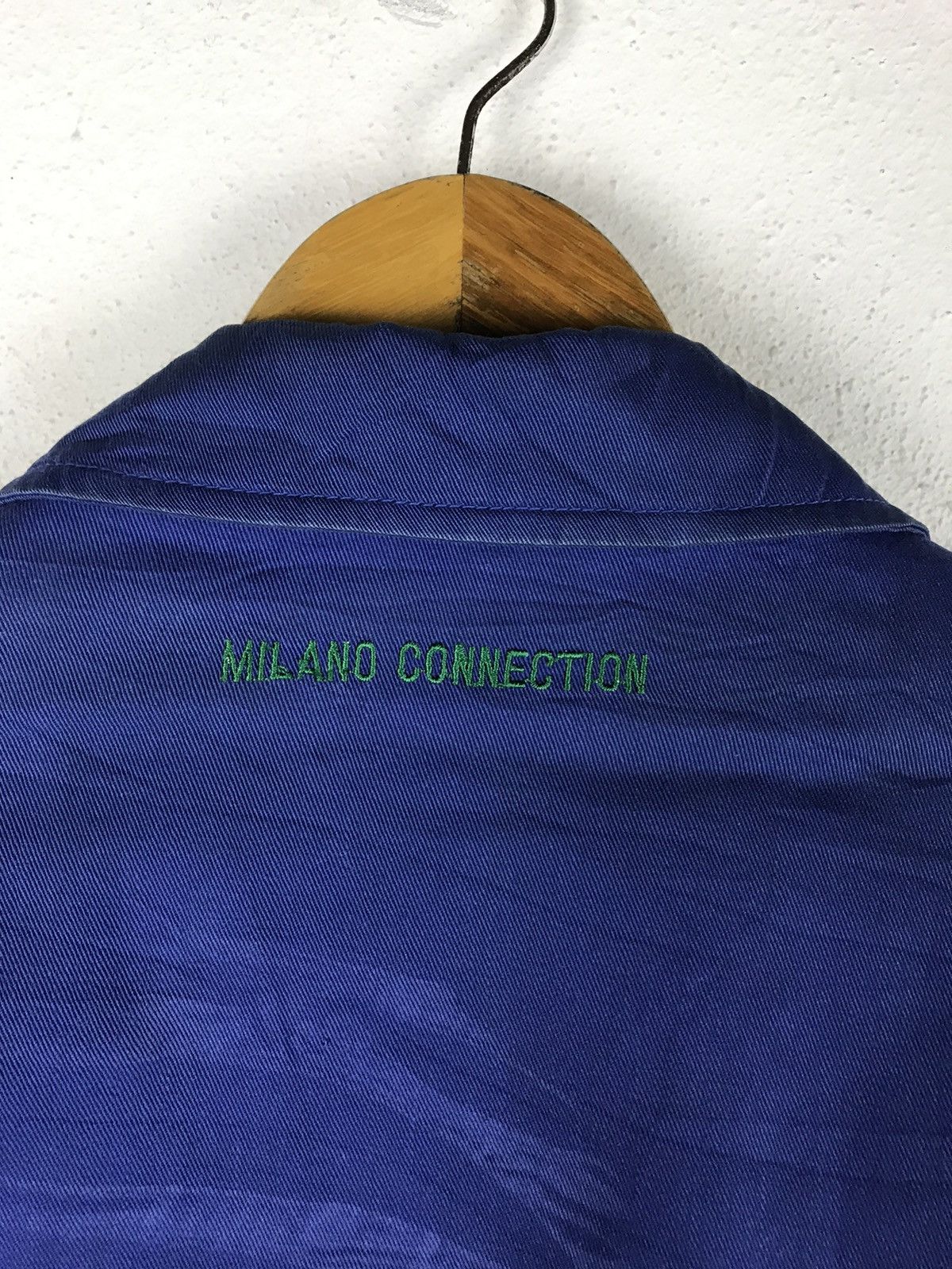 Japanese Brand × Vintage Vintage Milano Connection Sports Club Bomber Jacket - Blue Size US L / EU 52-54 / 3 - 6 Thumbnail
