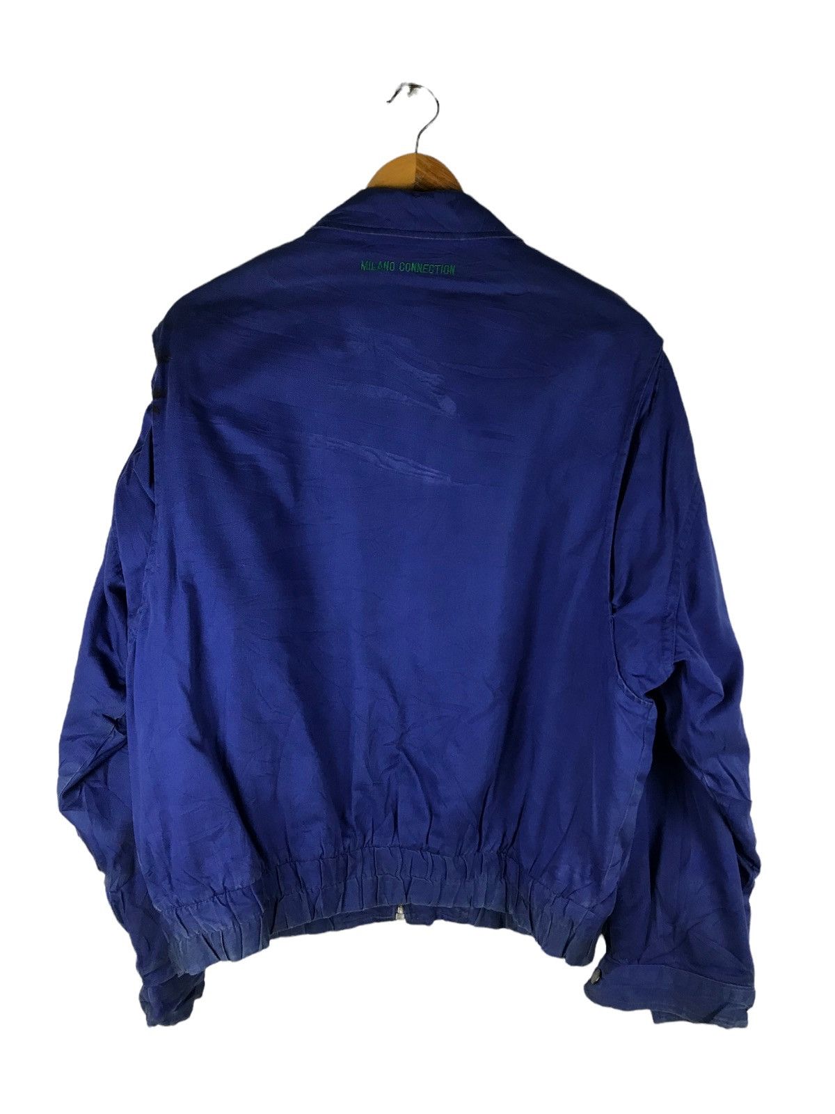 Japanese Brand × Vintage Vintage Milano Connection Sports Club Bomber Jacket - Blue Size US L / EU 52-54 / 3 - 2 Thumbnail