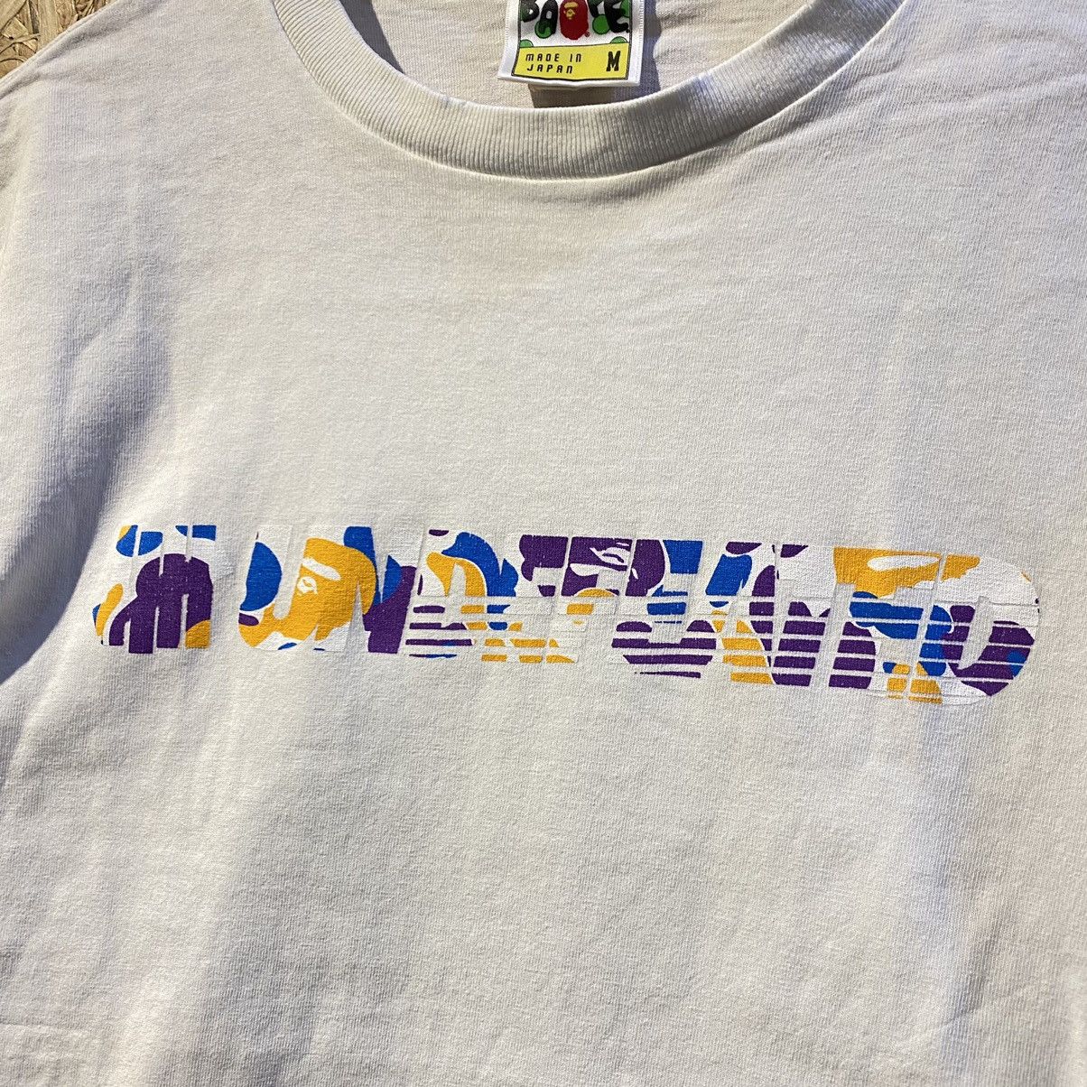 Bape × Undefeated RARE COLLABORATION‼️Bape X Undefeated Spellout T-Shirt Size US M / EU 48-50 / 2 - 3 Thumbnail
