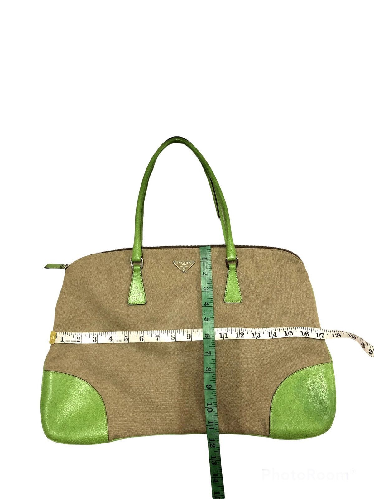 Prada AUTHENTIC PRADA SHOULDER BEIGE CANVAS X VINTAGE Size ONE SIZE - 13 Thumbnail