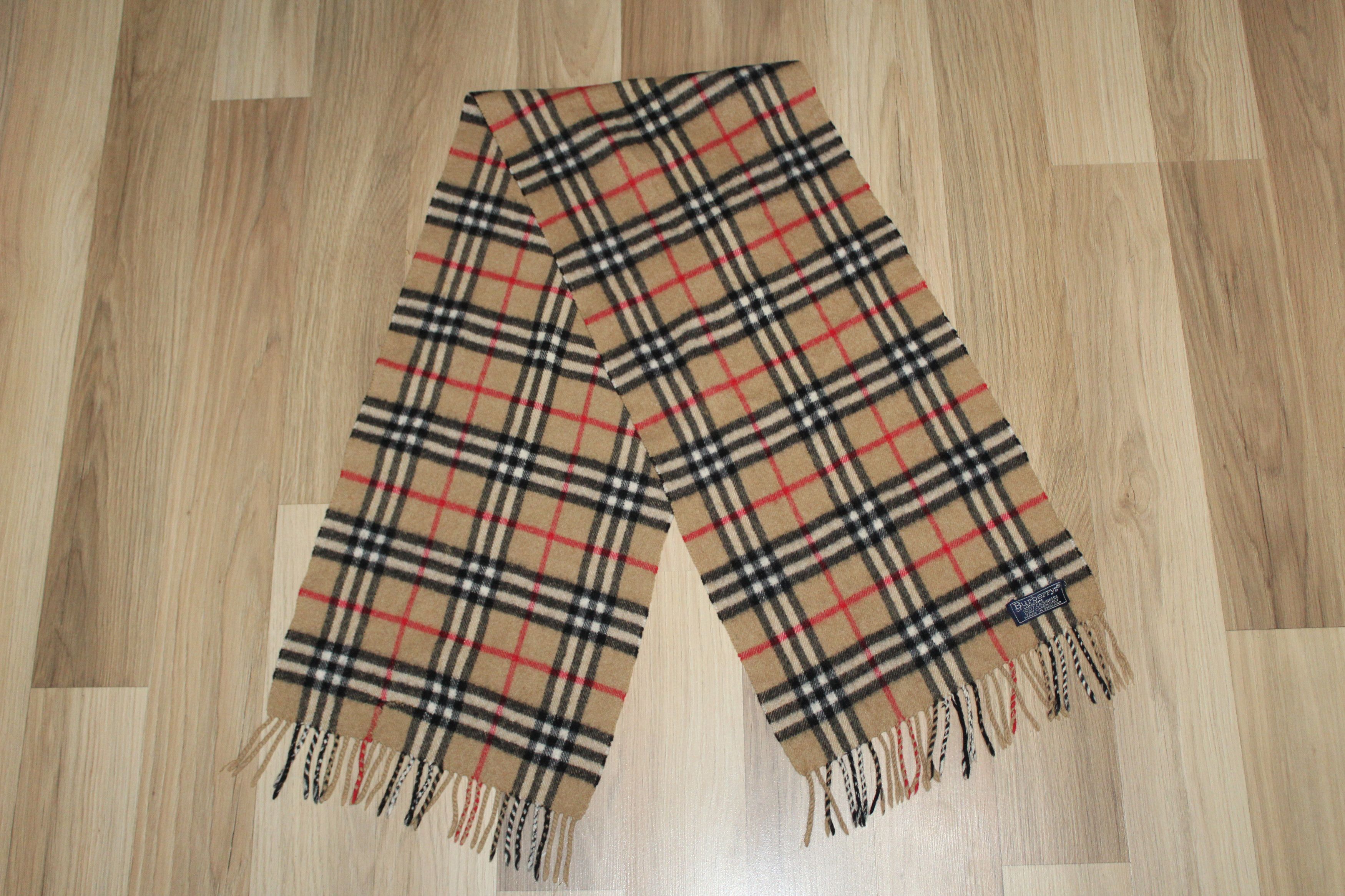 BURBERRY traditional NOVA CHECK cashmere scarf