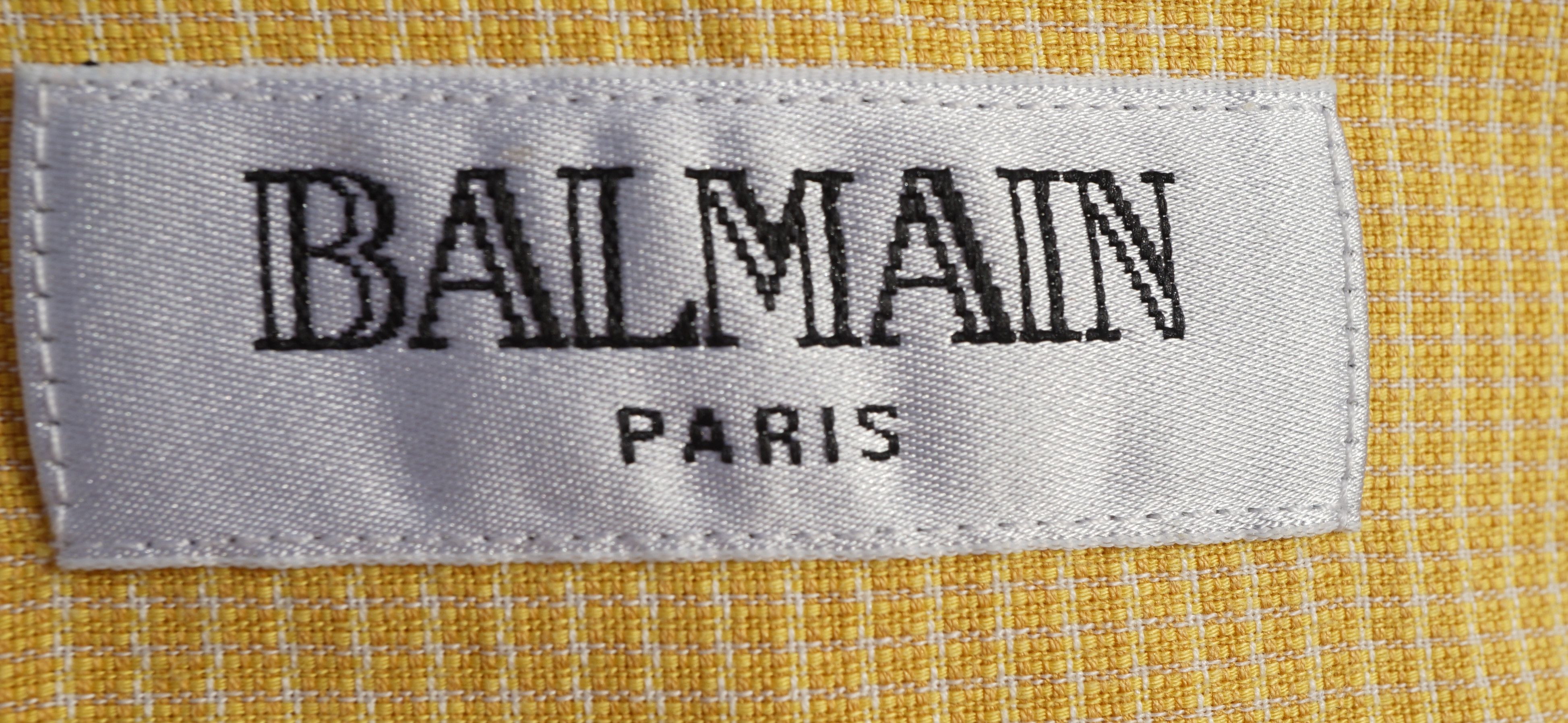 Balmain BALMAIN PARIS houndstooth button up shirt Size US L / EU 52-54 / 3 - 4 Thumbnail
