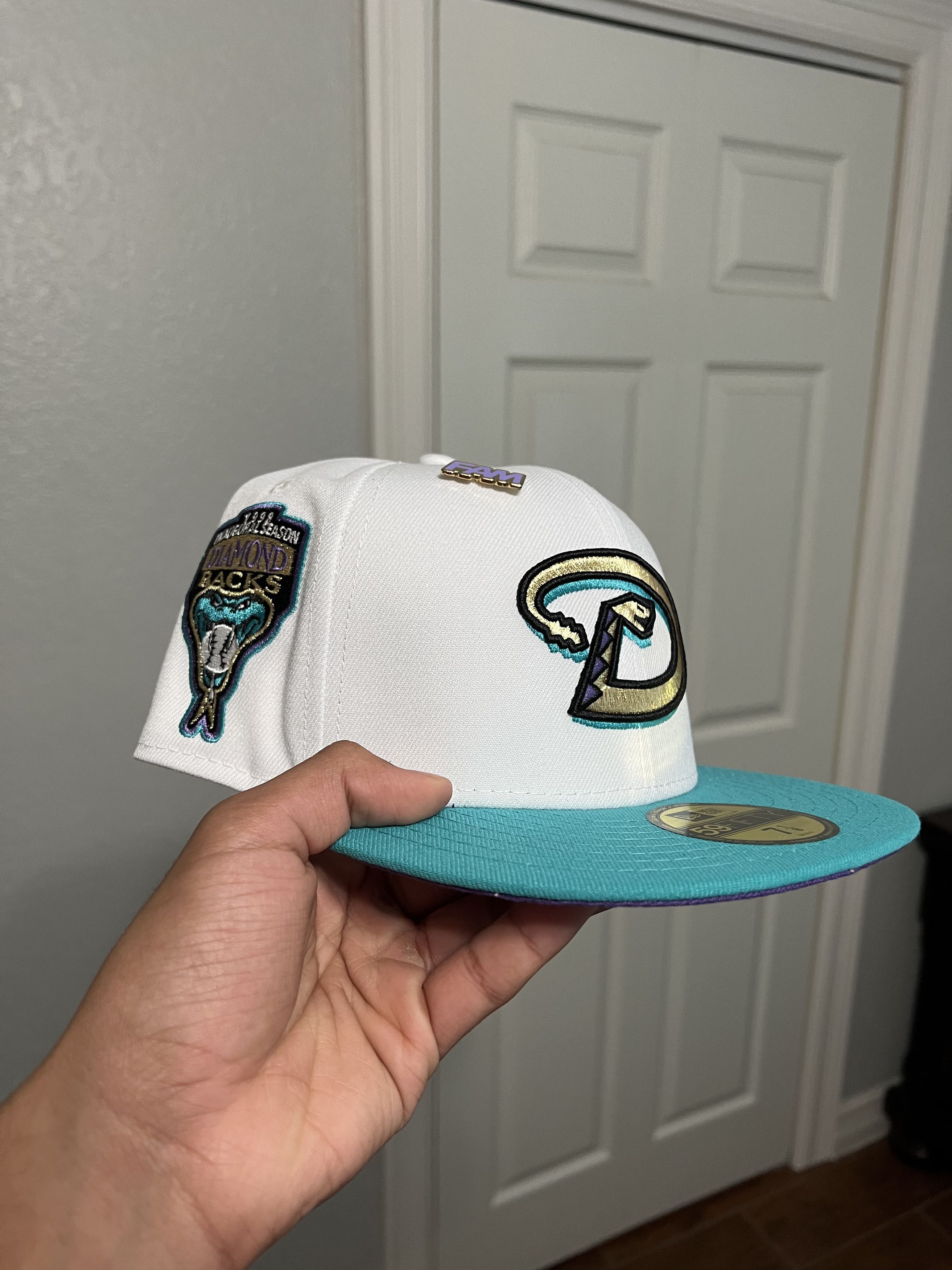 Fam Cap Arizona Diamondback Inaugural Two Tone 1998 7 1/8