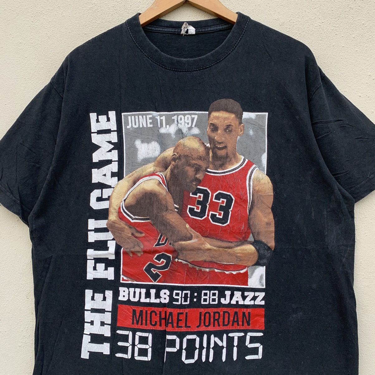 NBA × Vintage Vintage MICHAEL JORDAN CHICAGO BULLS MATCH POINT T-shirt Size US XL / EU 56 / 4 - 2 Thumbnail