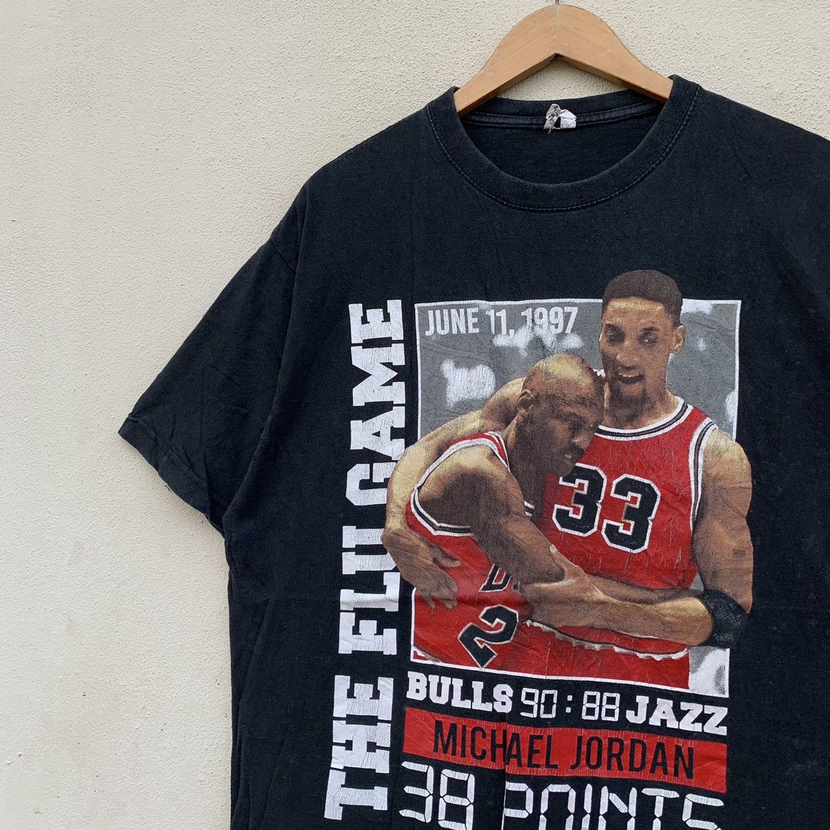 NBA × Vintage Vintage MICHAEL JORDAN CHICAGO BULLS MATCH POINT T-shirt Size US XL / EU 56 / 4 - 5 Thumbnail