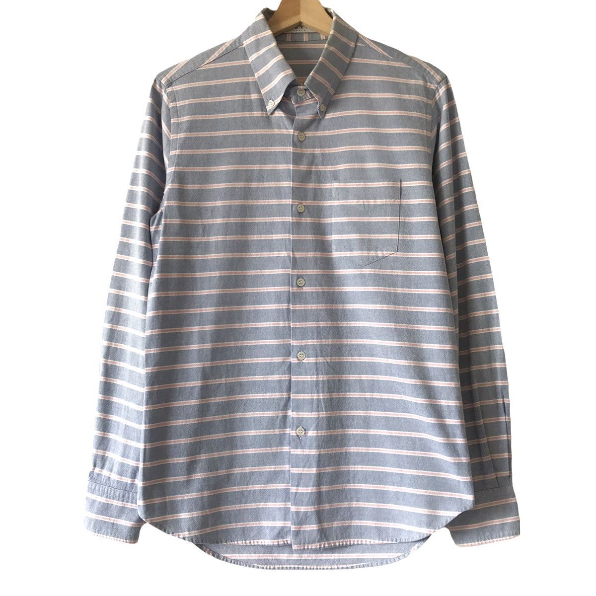 Authentic La Brat Tokyo Basic Stripe Casual Button Up Shirt