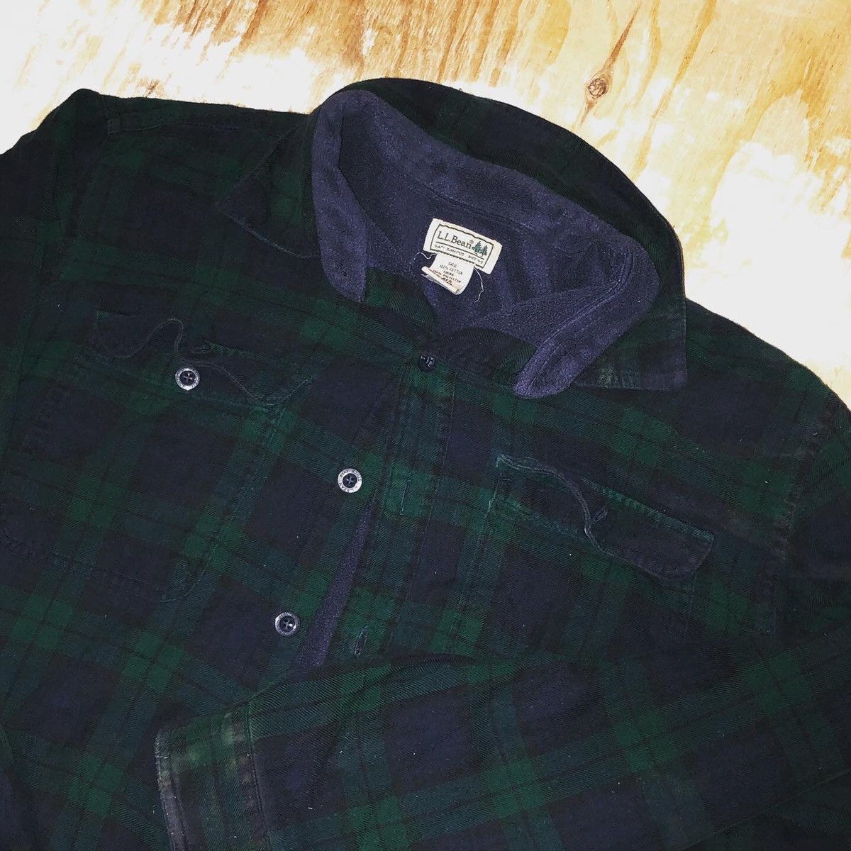 L.L. Bean Vintage L.L. Bean flannel button up pocket shirt outdoors Size US L / EU 52-54 / 3 - 1 Thumbnail