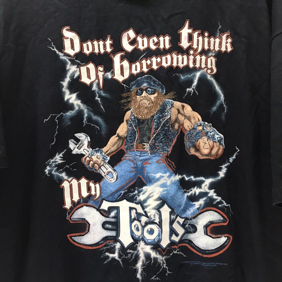 Vintage Vintage 90s Shirt Chrome Specialties ‘My Tools’ Size US L / EU 52-54 / 3 - 2 Thumbnail